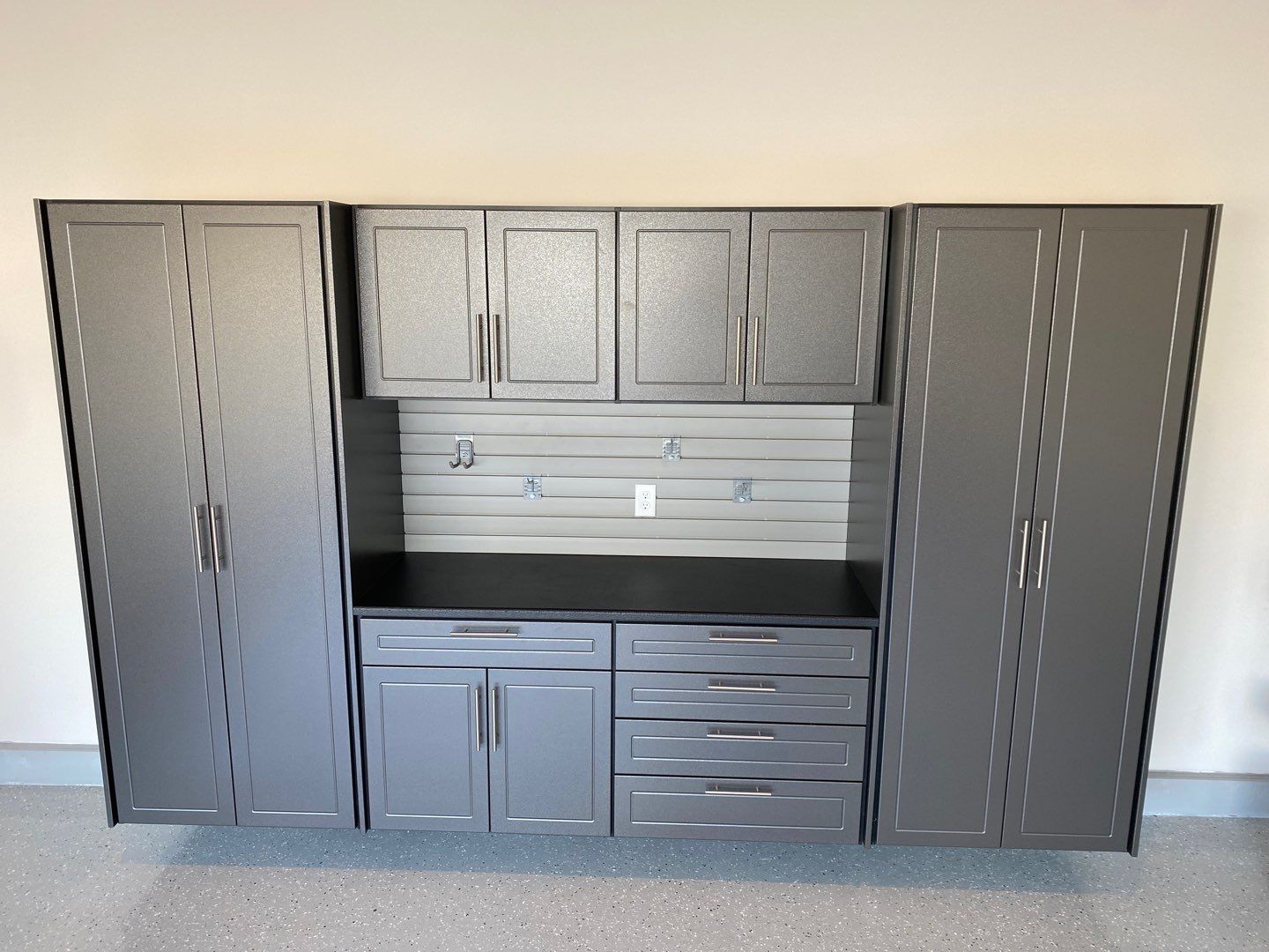 Monte L. adds storage to garage! by Banner Garage