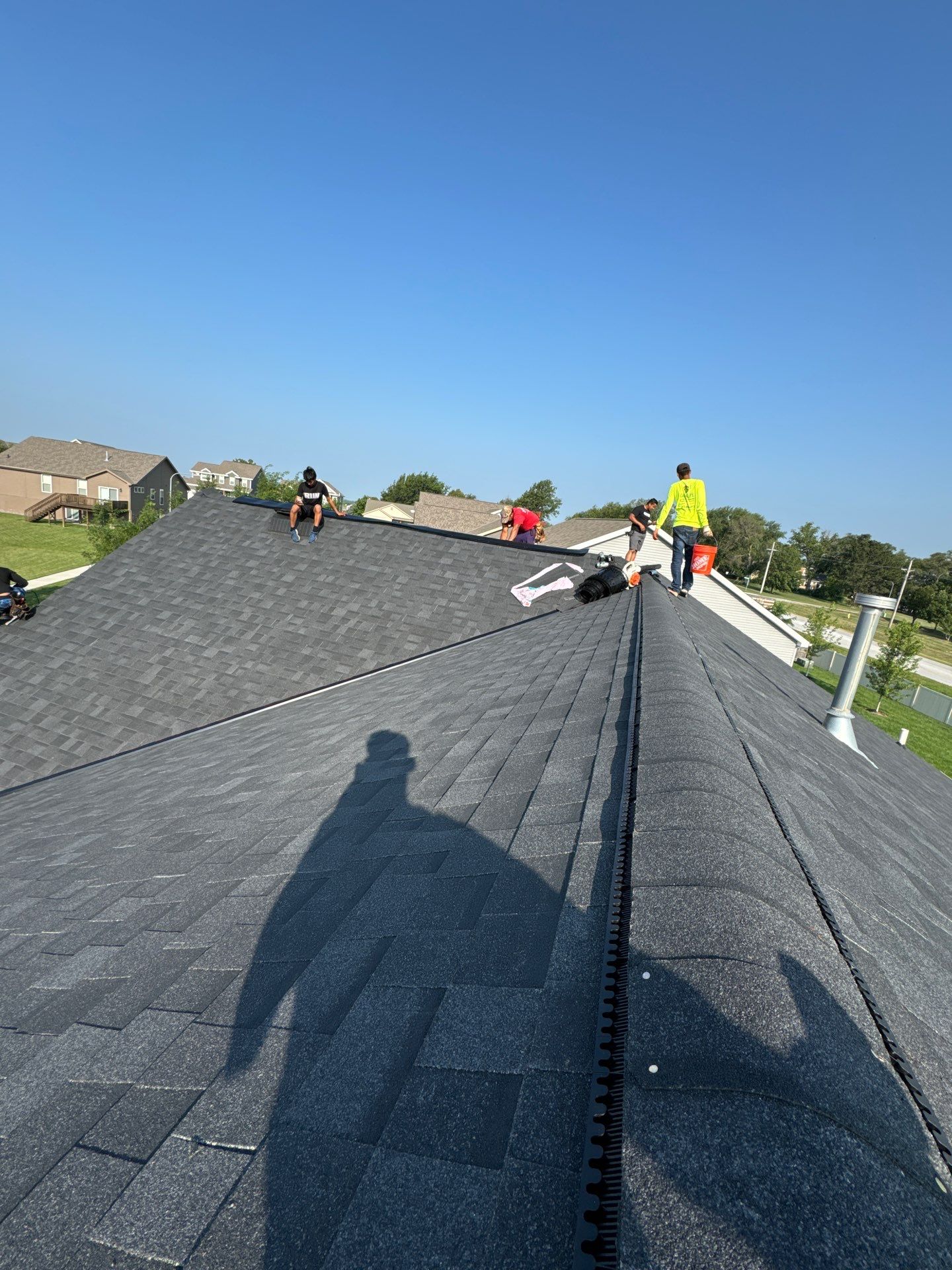 Roof Replacement with Open Metal Valleys in Bennington, NE by Crows Roofing LLC