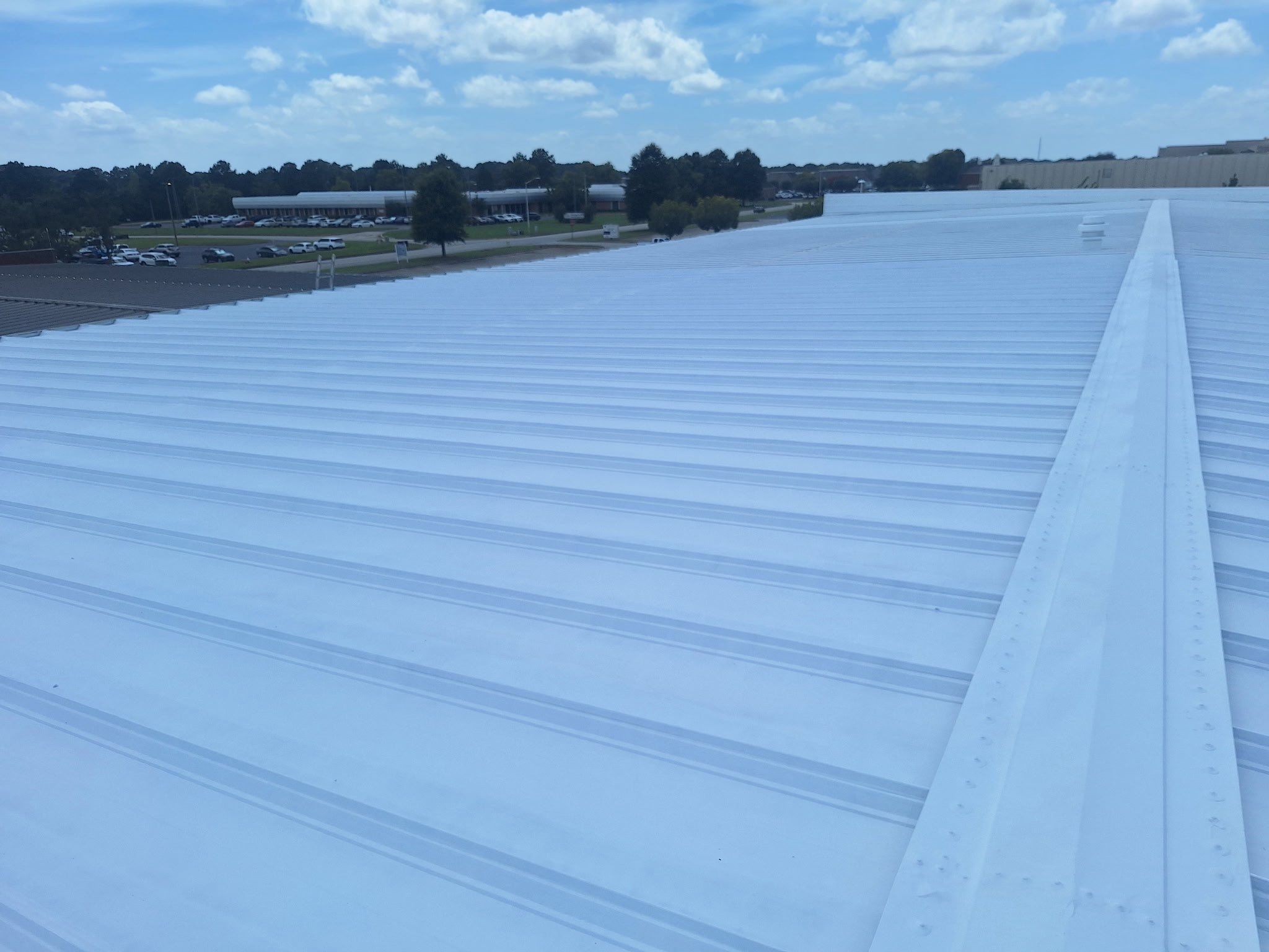 Commercial Metal Roof Coating in Warner Robins by Southern Roof Solutions