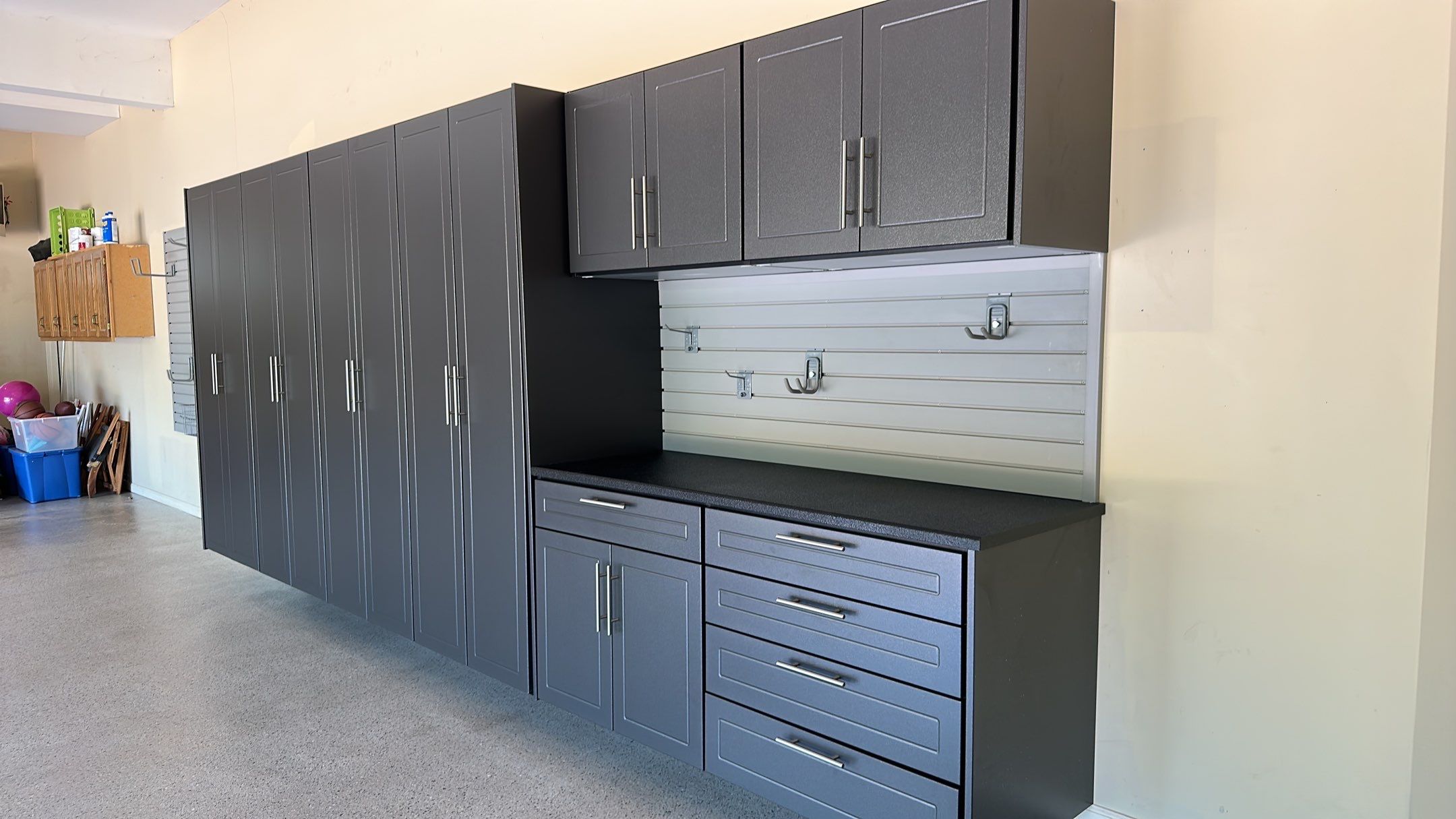 Tom D. transformed his garage with cabinets by Banner Garage