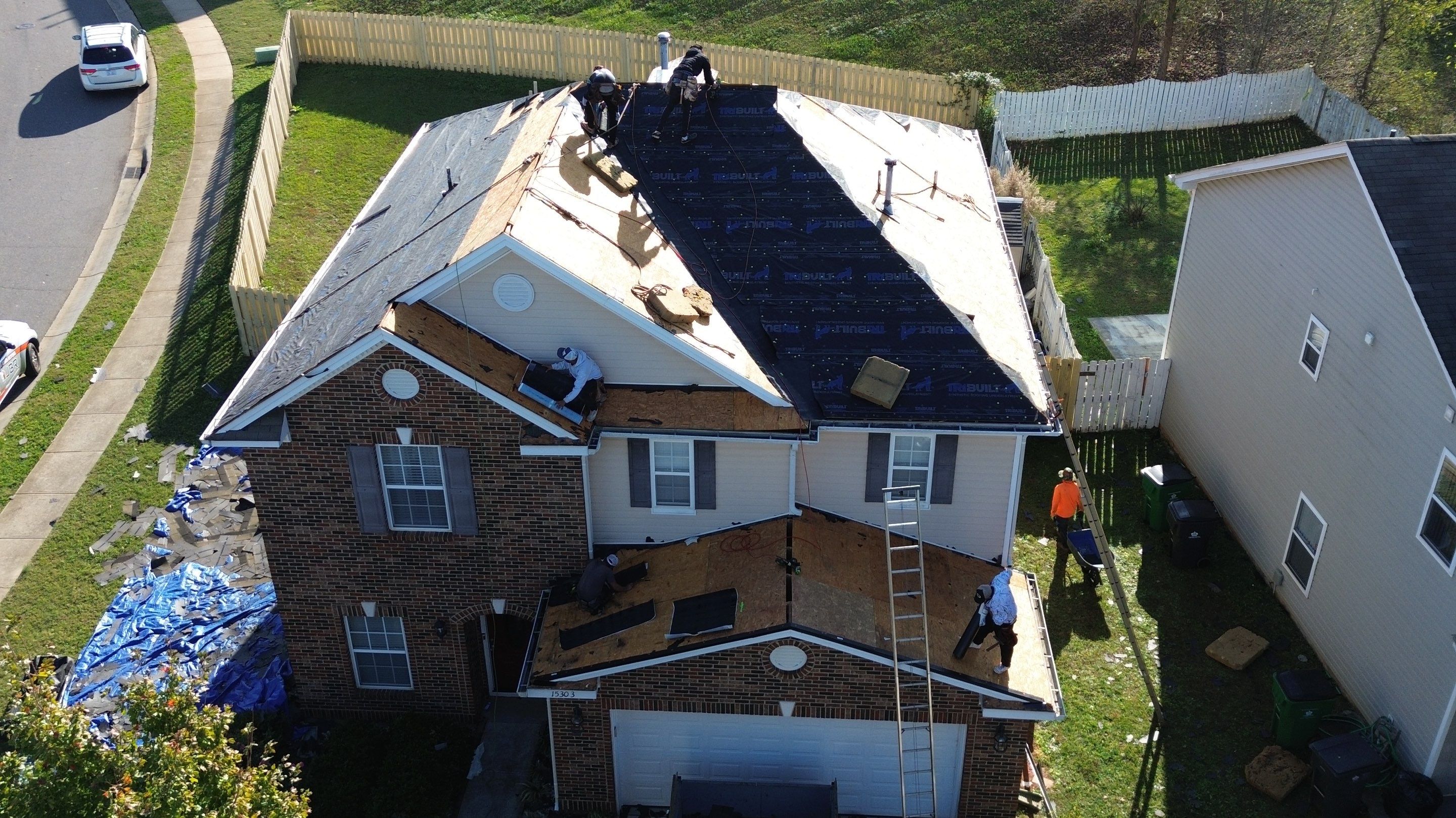 Roof replacement, interior and gutters repair by hail and wind damage by Just Brilliant Restoration JBR