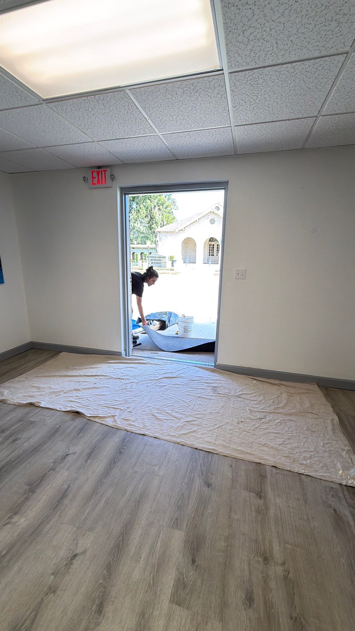 Commercial Entry Door Upgrade with ProVia Sidelight in Newberry by Windows & Doors Store