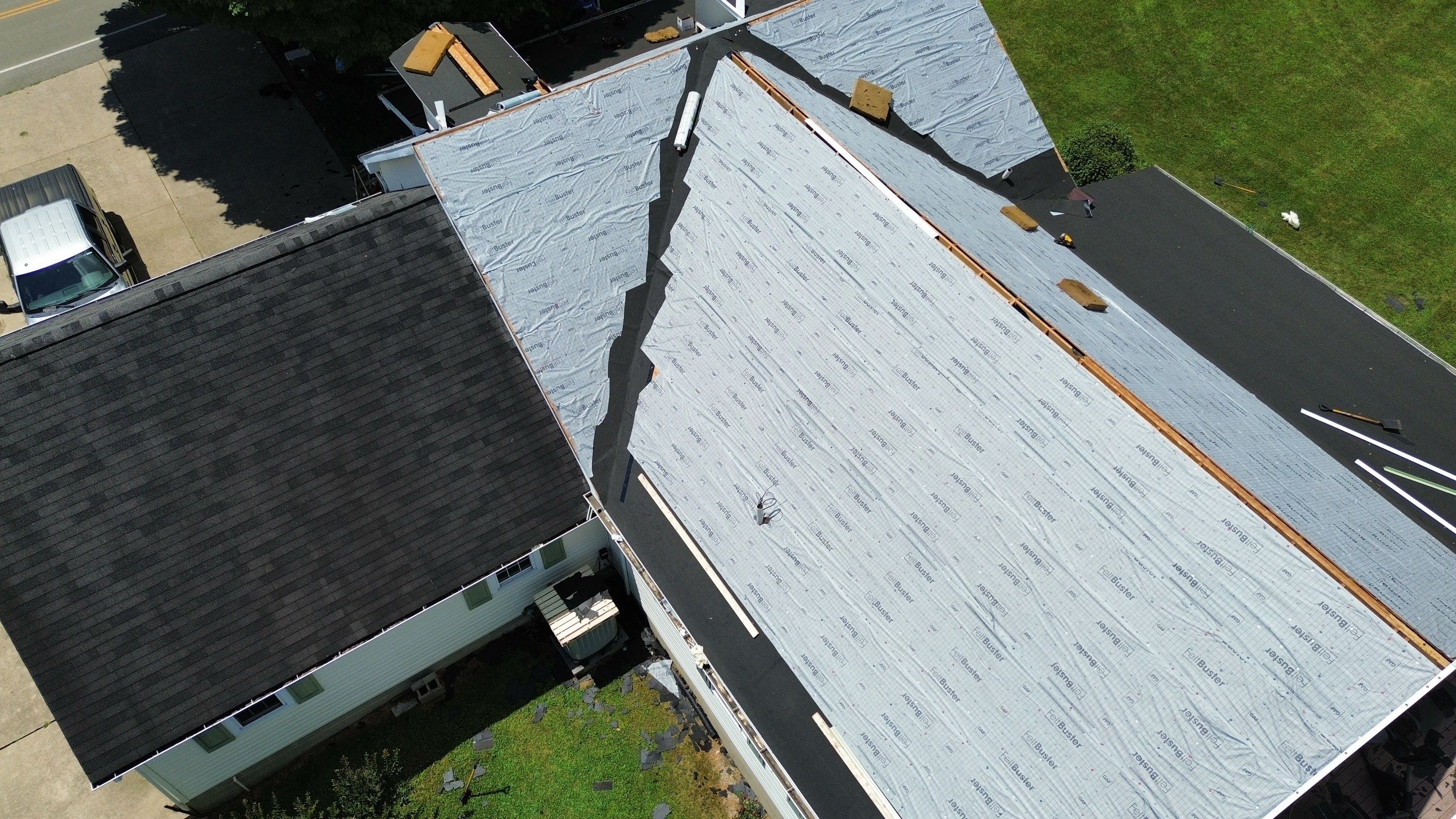 Residential Roofing Installation using Timberline HDZ Shingles - Charcoal by RoofX 