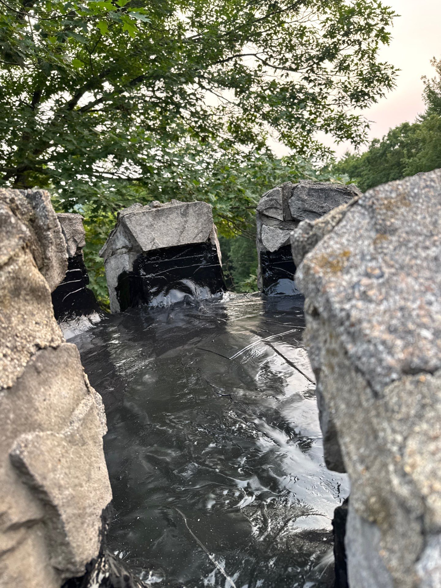Custom EPDM Wrapped Around Two Stone Turrets — Deerfield, NH — additional view by Compass Exteriors