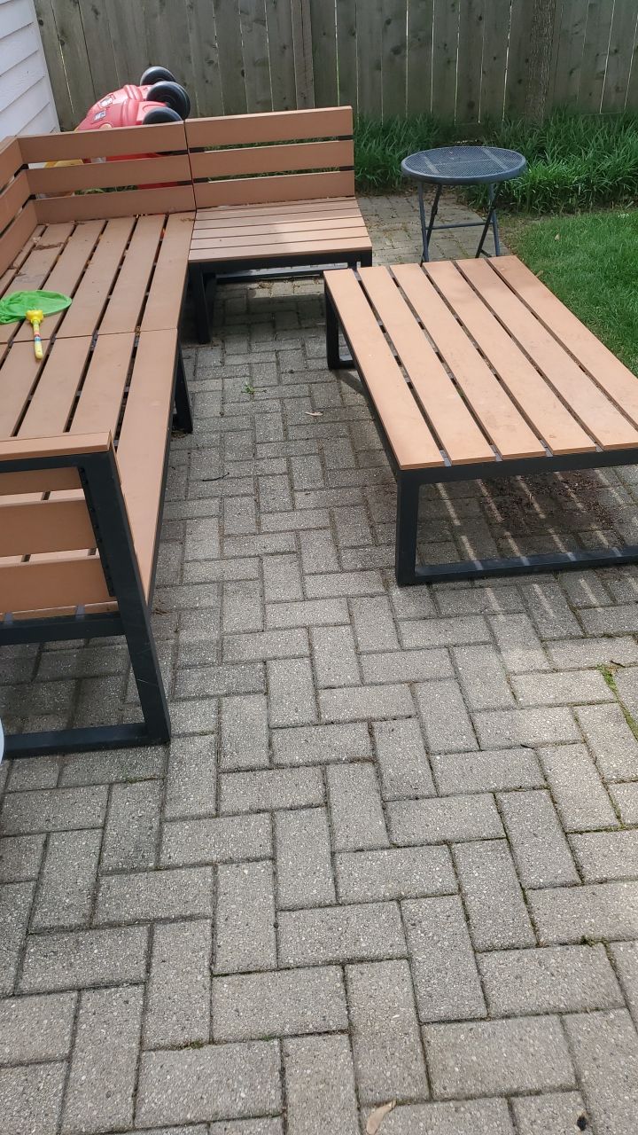 Brick patio repair, clean sand and seal by Northern Power Washing LLC.