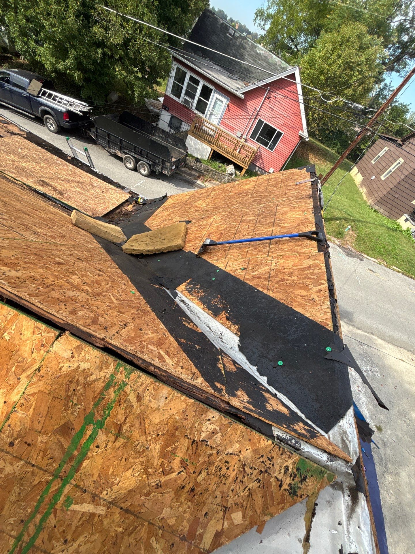 Residential Roofing Installation using GAF TImberline HDZ Hickory by Rainstoppers Roofing