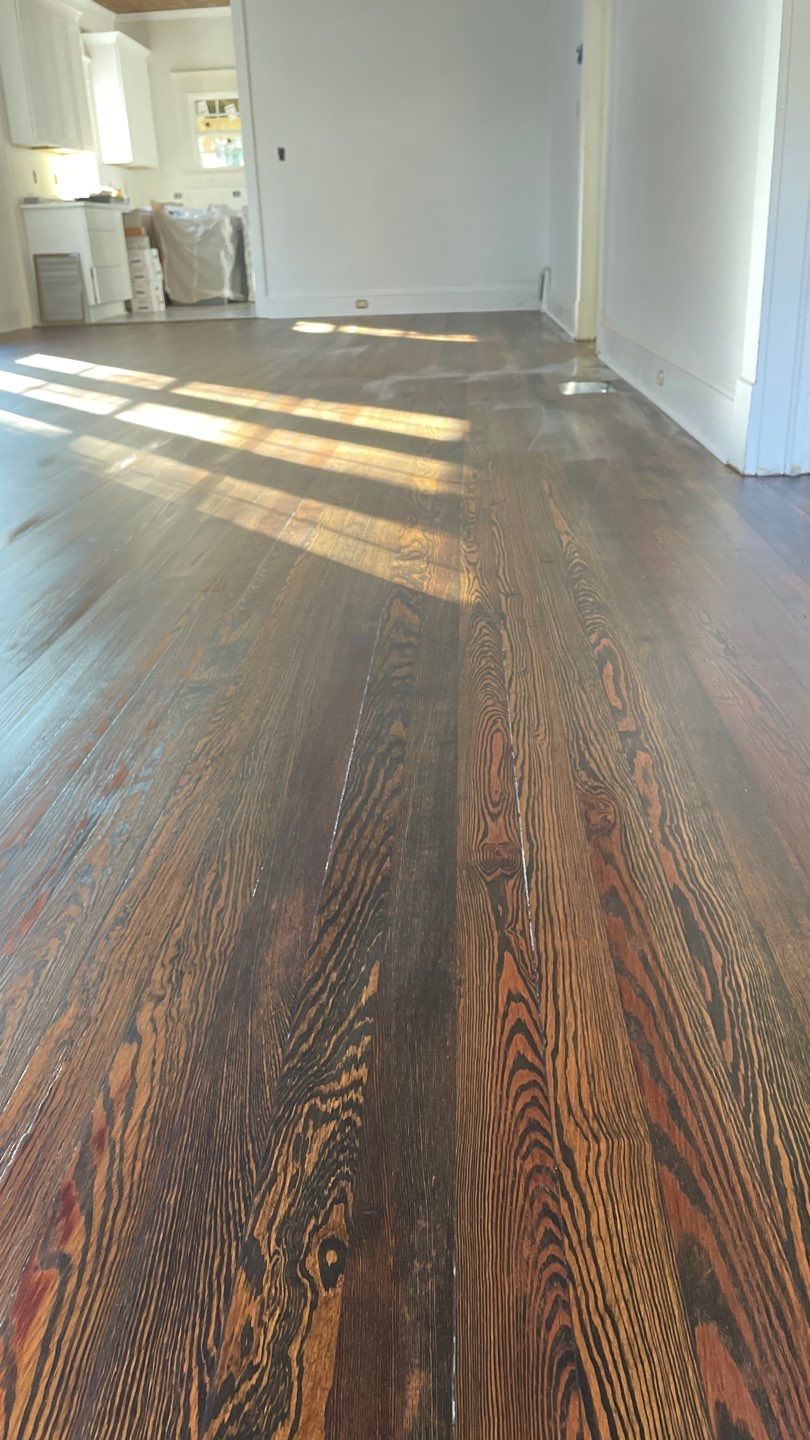 97 Year Old Heart Pine by Footprints Floors of East Atlanta