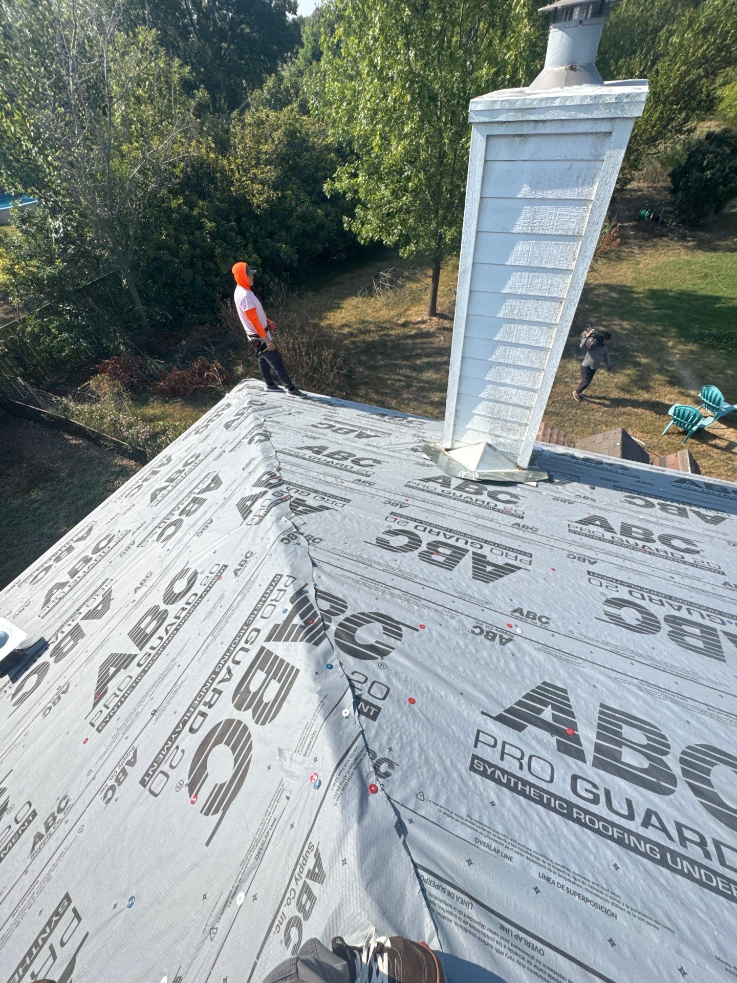 Residential Roof Replacement using Owens Corning - Duration - Shasta White by Action Exteriors Austin