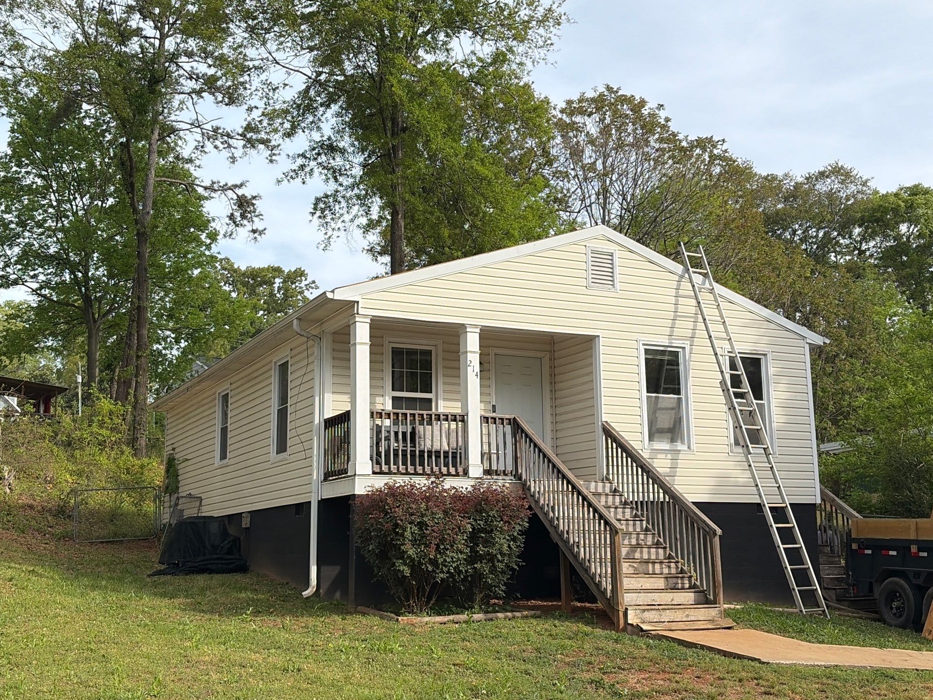 29-Gauge Apex Metal Roof Installation in Greenville, SC | High Definition Matte Black by Roofers LLC