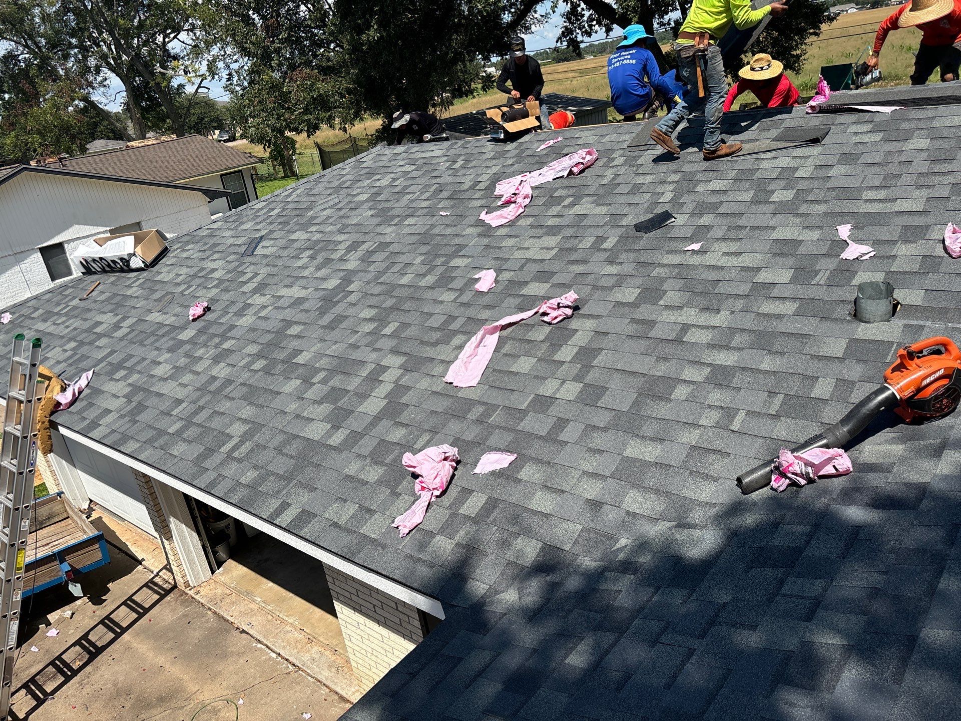 Residential Roofing Installation using Owen's Corning Duration (Lifetime) Shingles by Roof Repair Company
