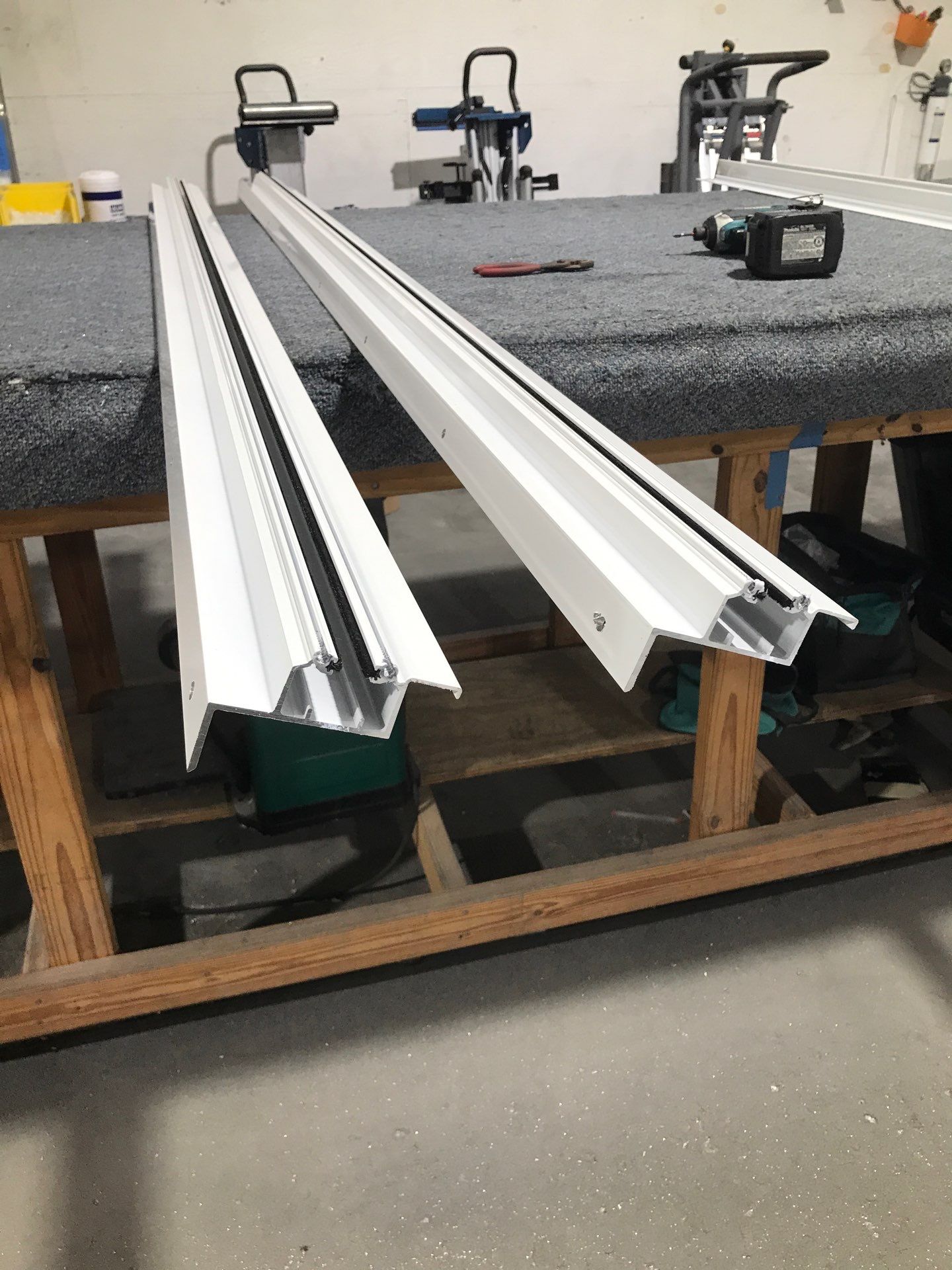Residential Accordion Hurricane Shutter Installation in Fountain, Florida by Brannan Aluminum Inc.