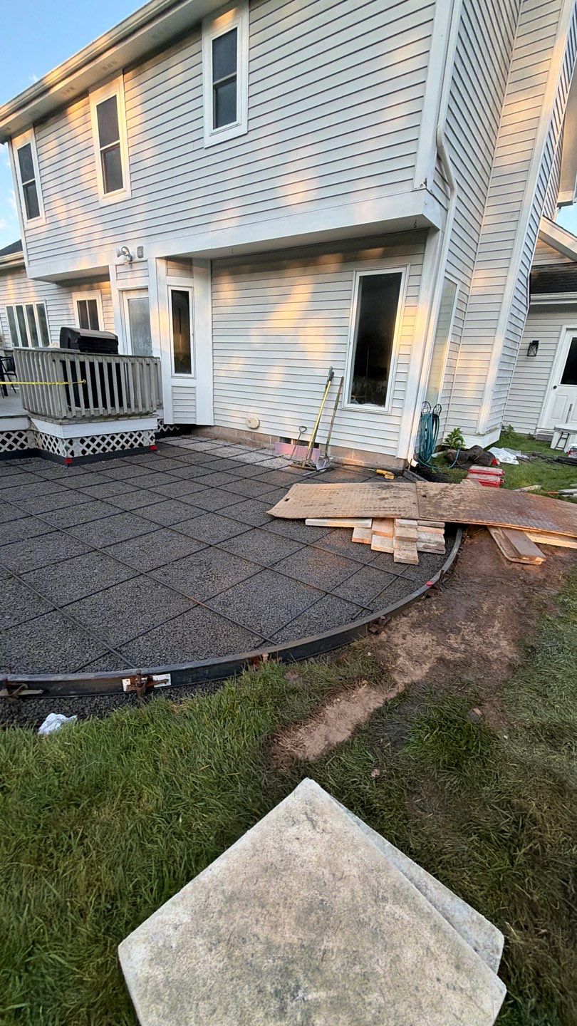 Penfield Oxford Slate Patio by NG Masonry & Construction LLC
