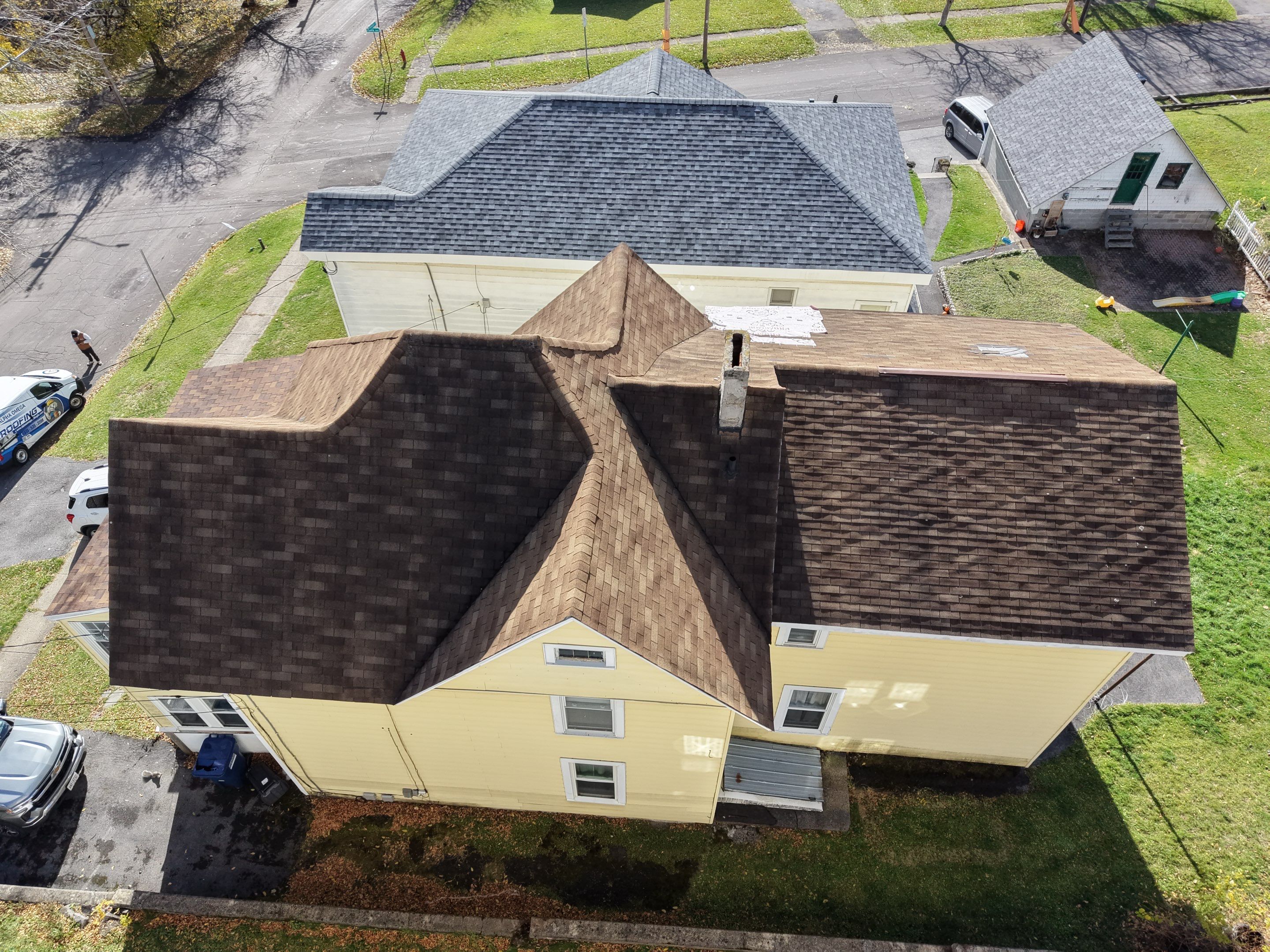 🏠 Full Roof Replacement with GAF Shingles in Syracuse, NY! 🔨✨ by Alpha Omega Roofing LLC