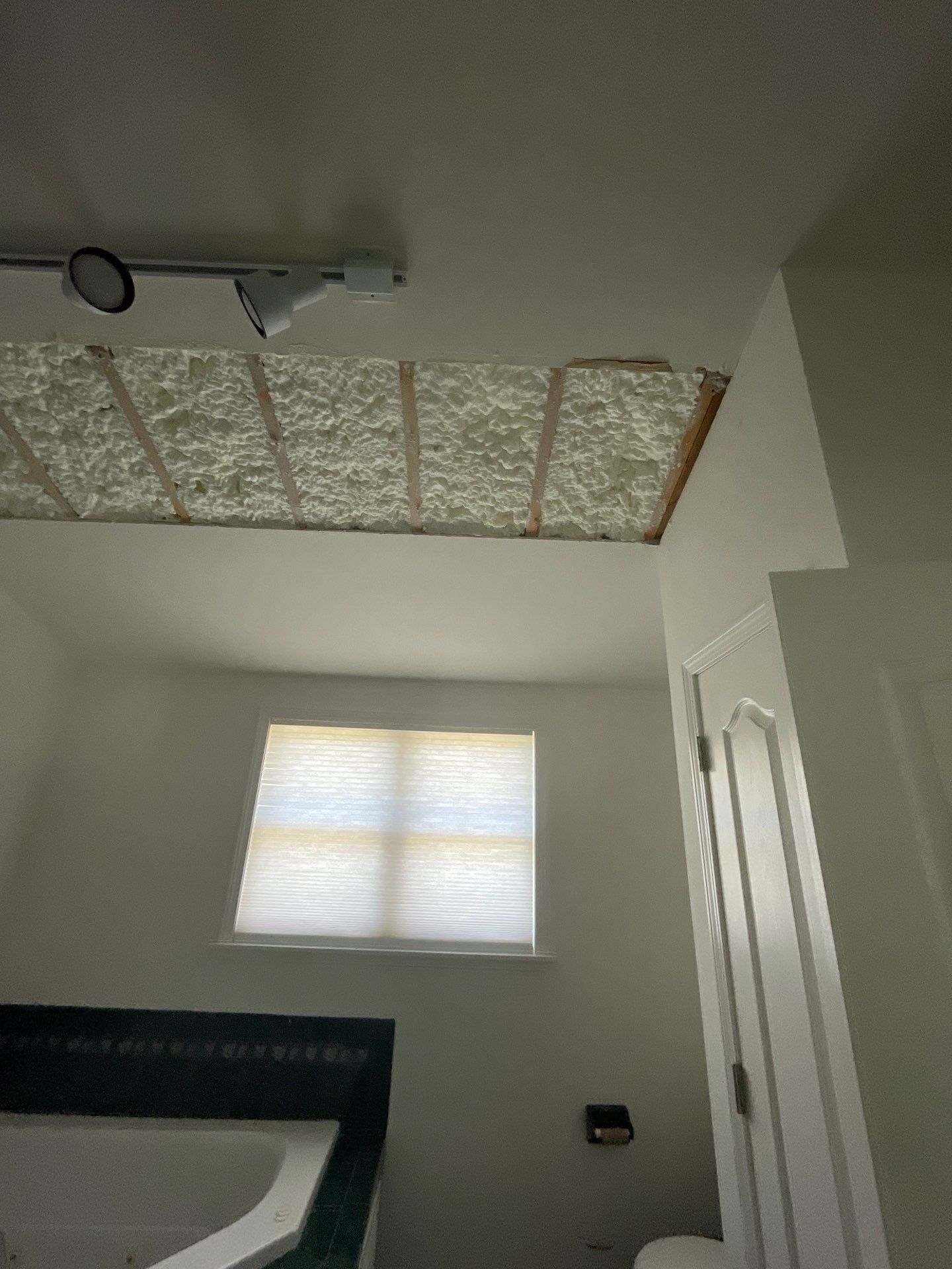 Attic Insulation using open cell spray foam by NYS Foam & Energy