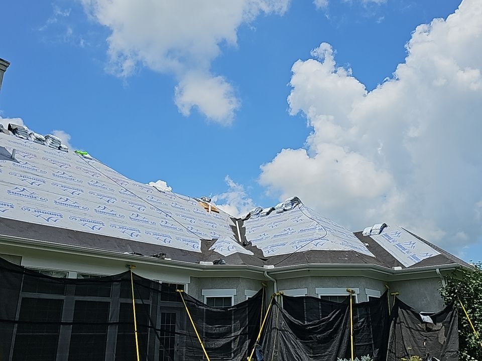 Residential Roofing Installation using Atlas Pinnacle Black Shingles by 614 Exteriors