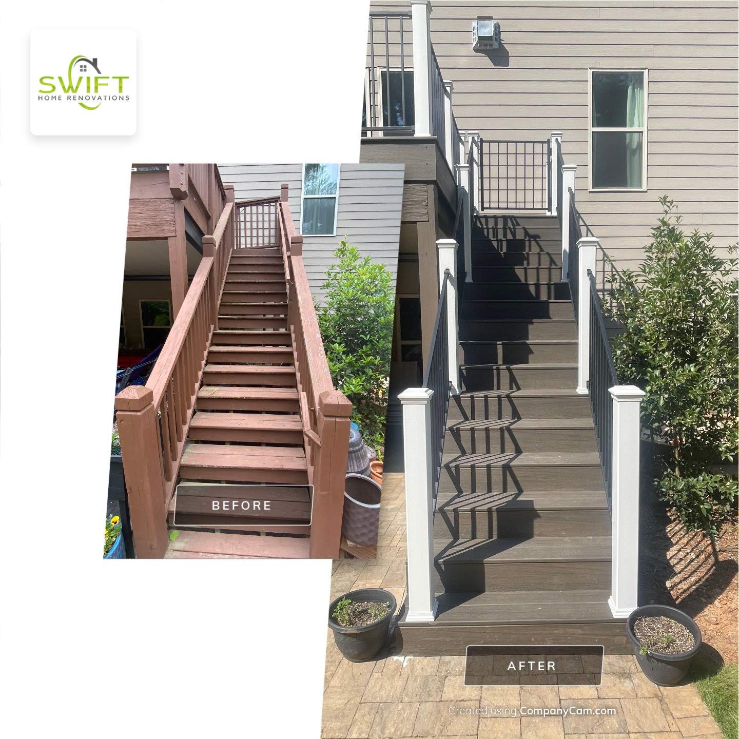 Composite Decking Installation and Porch Screening in Marietta by Swift Home Renovations