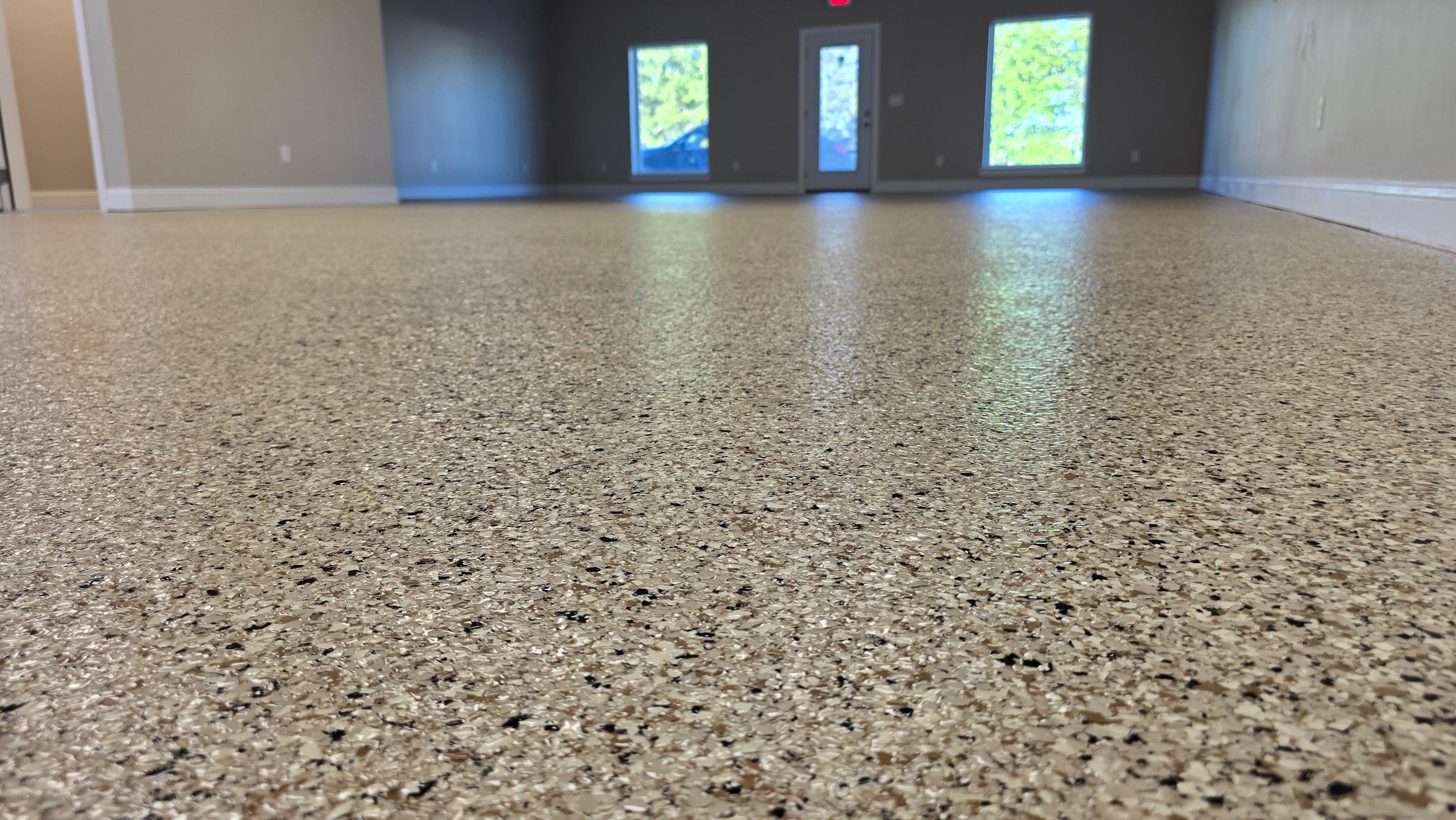 Garage Using Flake by Elite Floor Solutions
