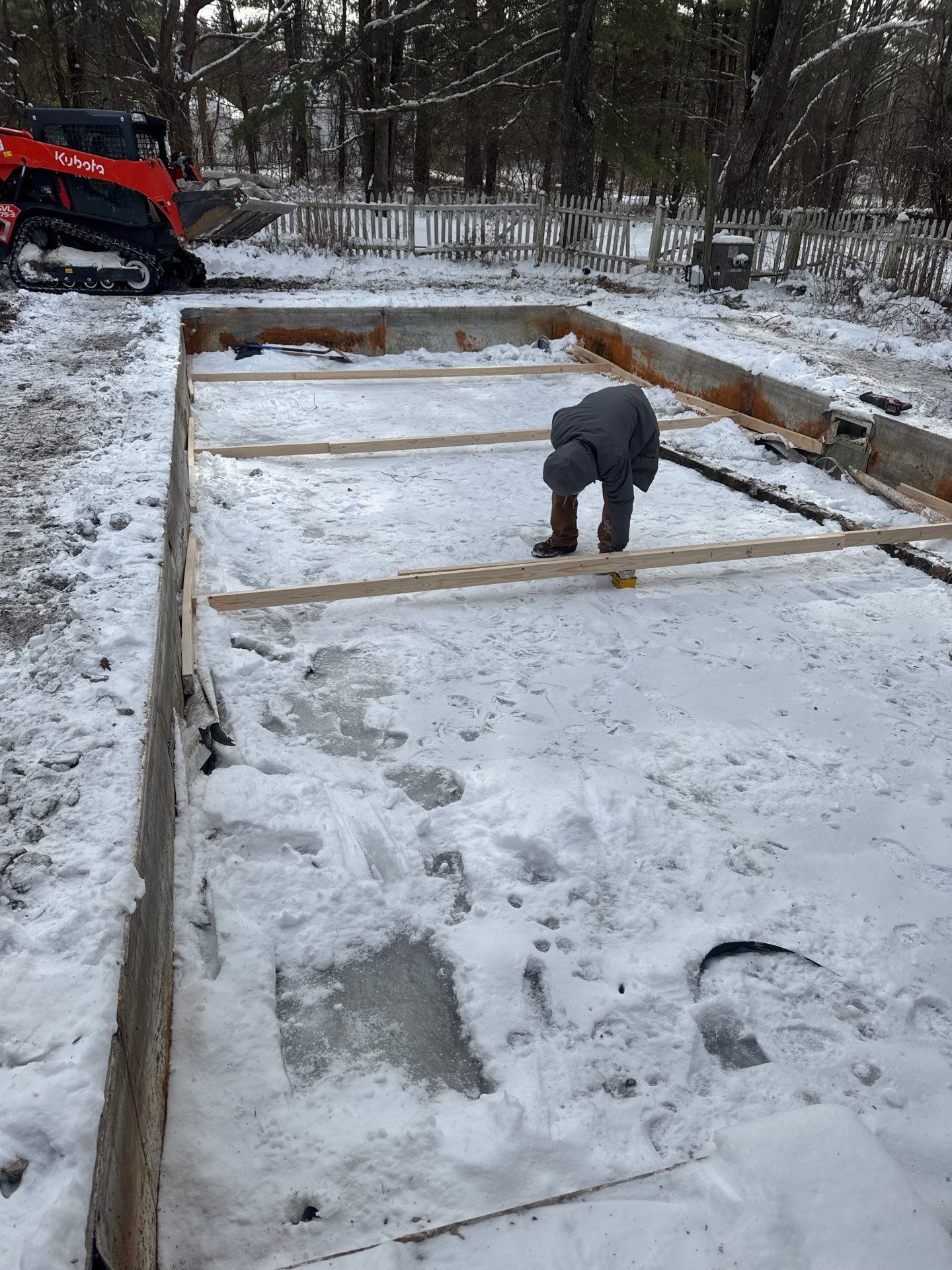 In-Ground Swimming Pool Renovation and Concrete Decking in Old Chatham by Cypress Pools and Spas