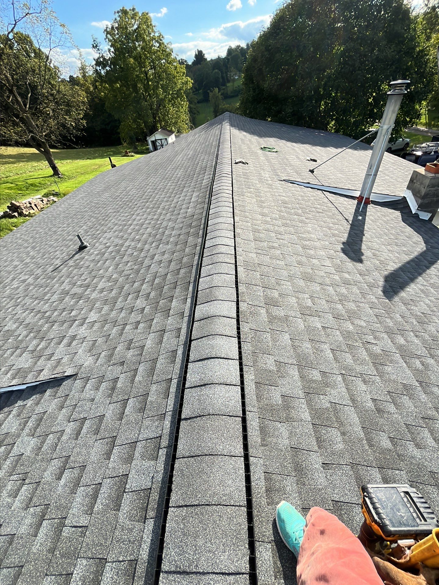 Residential Roofing Installation using GAF Timberline HDZ, Pewter Gray by Rainstoppers Roofing