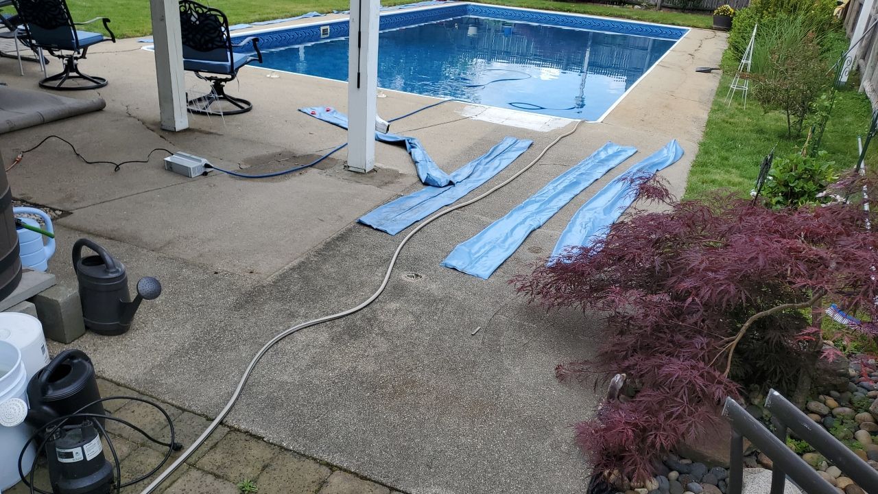 Pool Deck in Nashua, NH 03060 by Symphony Concrete Coatings