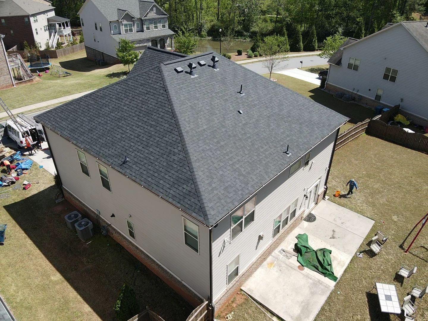 Residential Roofing Installation using Owens Corning by Inspector Roofing and Restoration