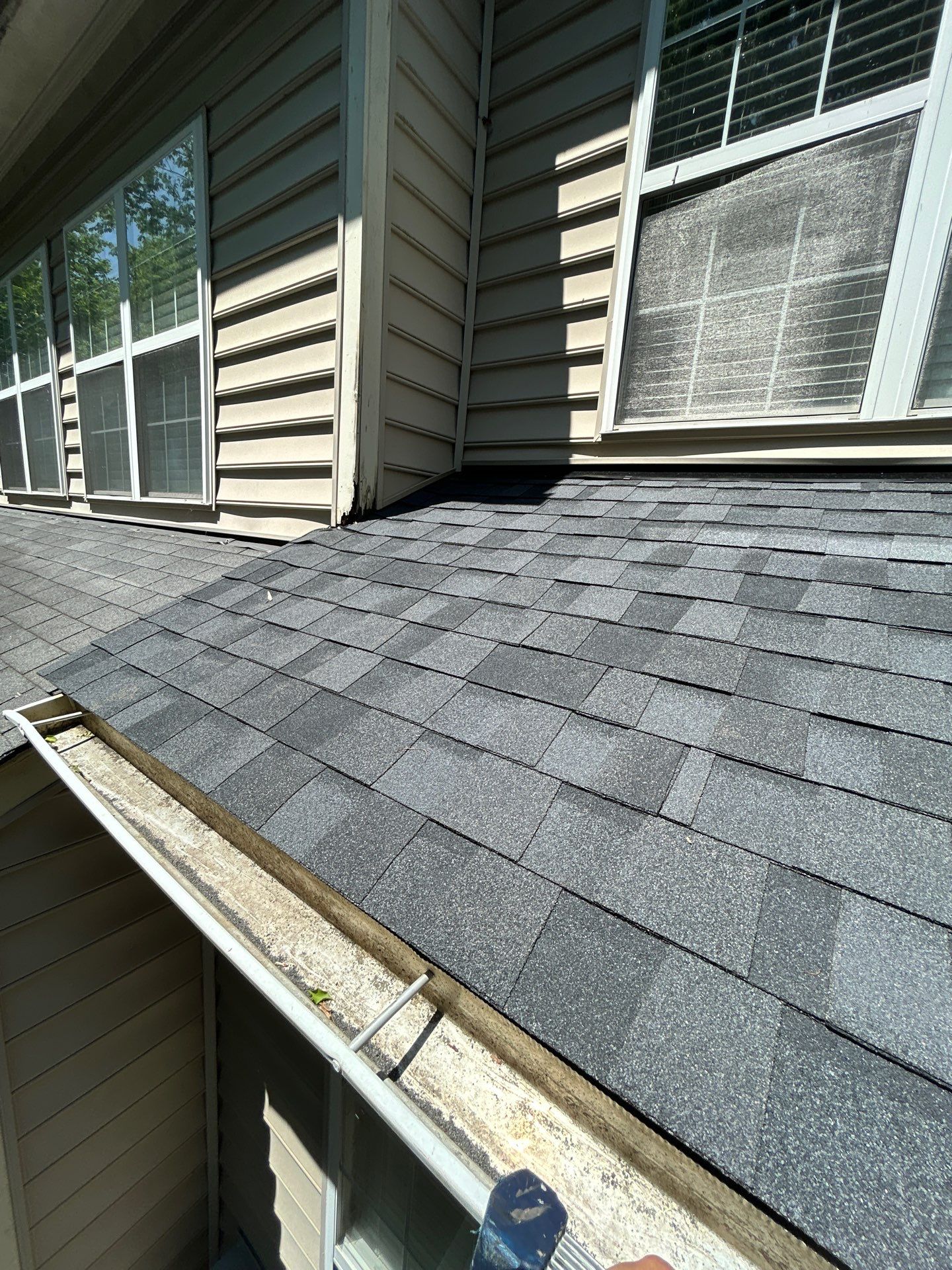 Reston Roof Replacement with CertainTeed Landmark PRO in Max Def Moire Black by RM Banning, Inc.
