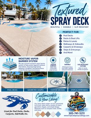 Spray decks completed in Marathon, FL