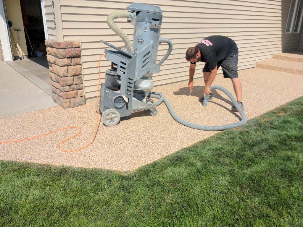 Patio Transformation using Sandstone by Croc Coatings, LLC