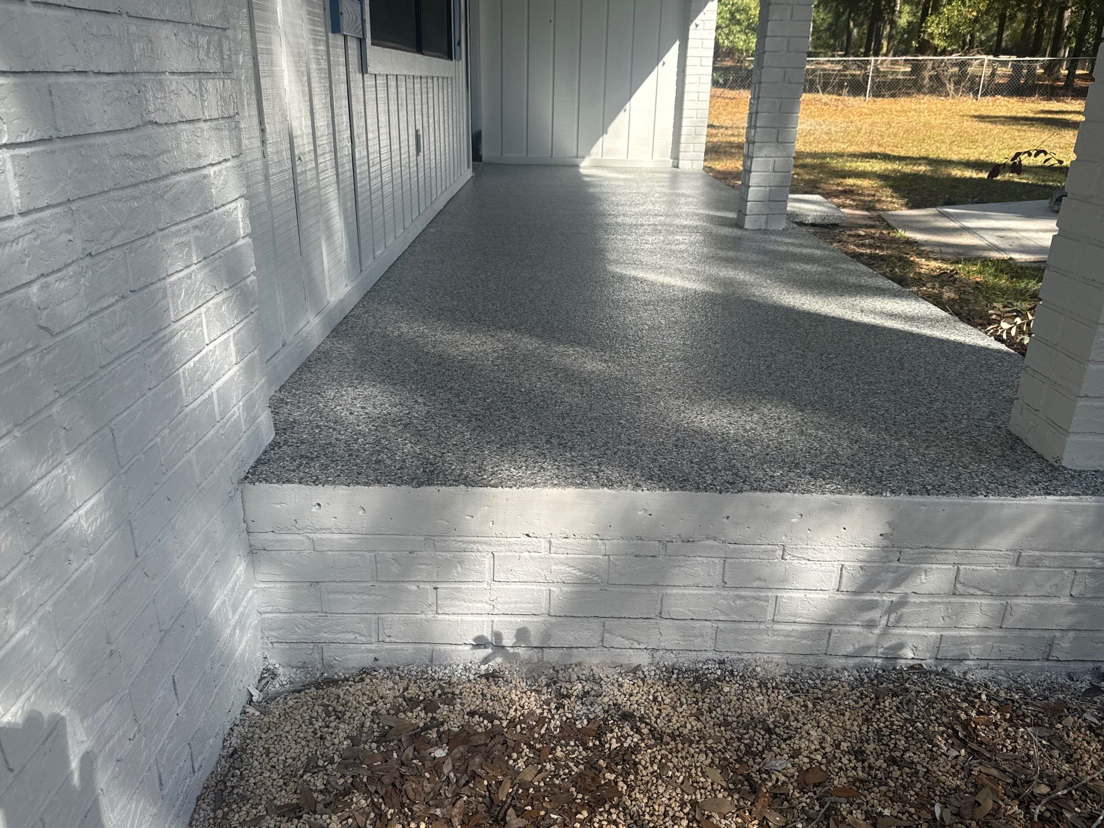 Carport in High Springs, FL in Slate Stone by Cross Creek Concrete Coatings