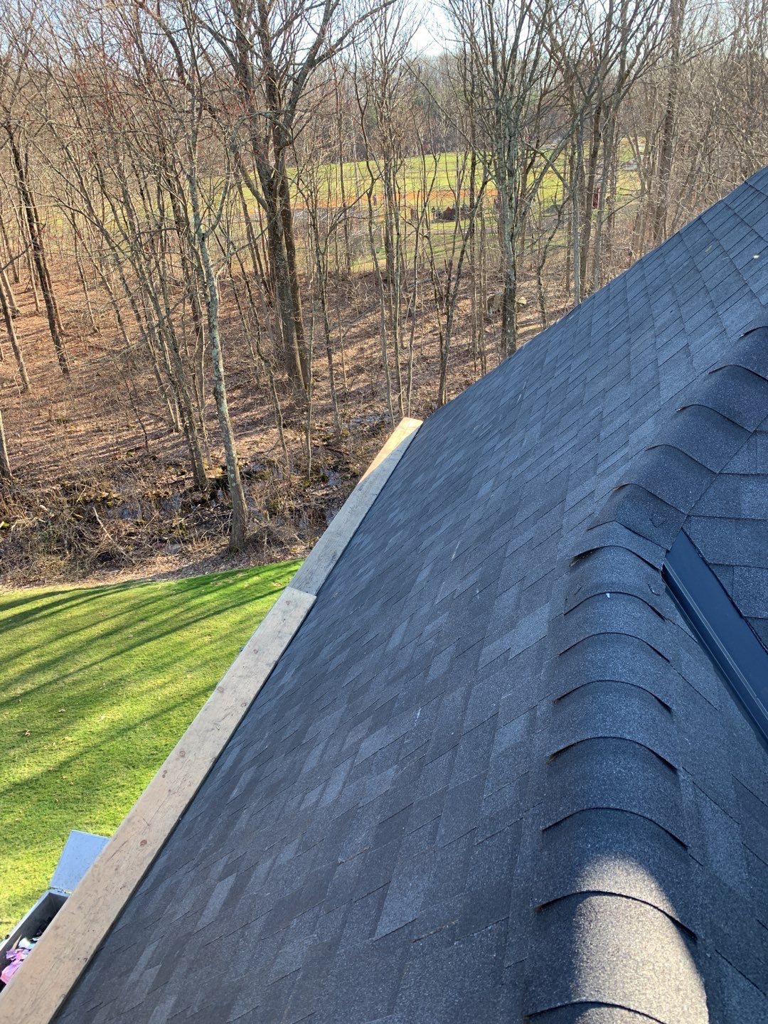 Residential Roofing Installation using Owens Corning TruDefinition Onyx Black by A Plus Exterior