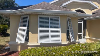Bahama Shutters with front slide locking pin