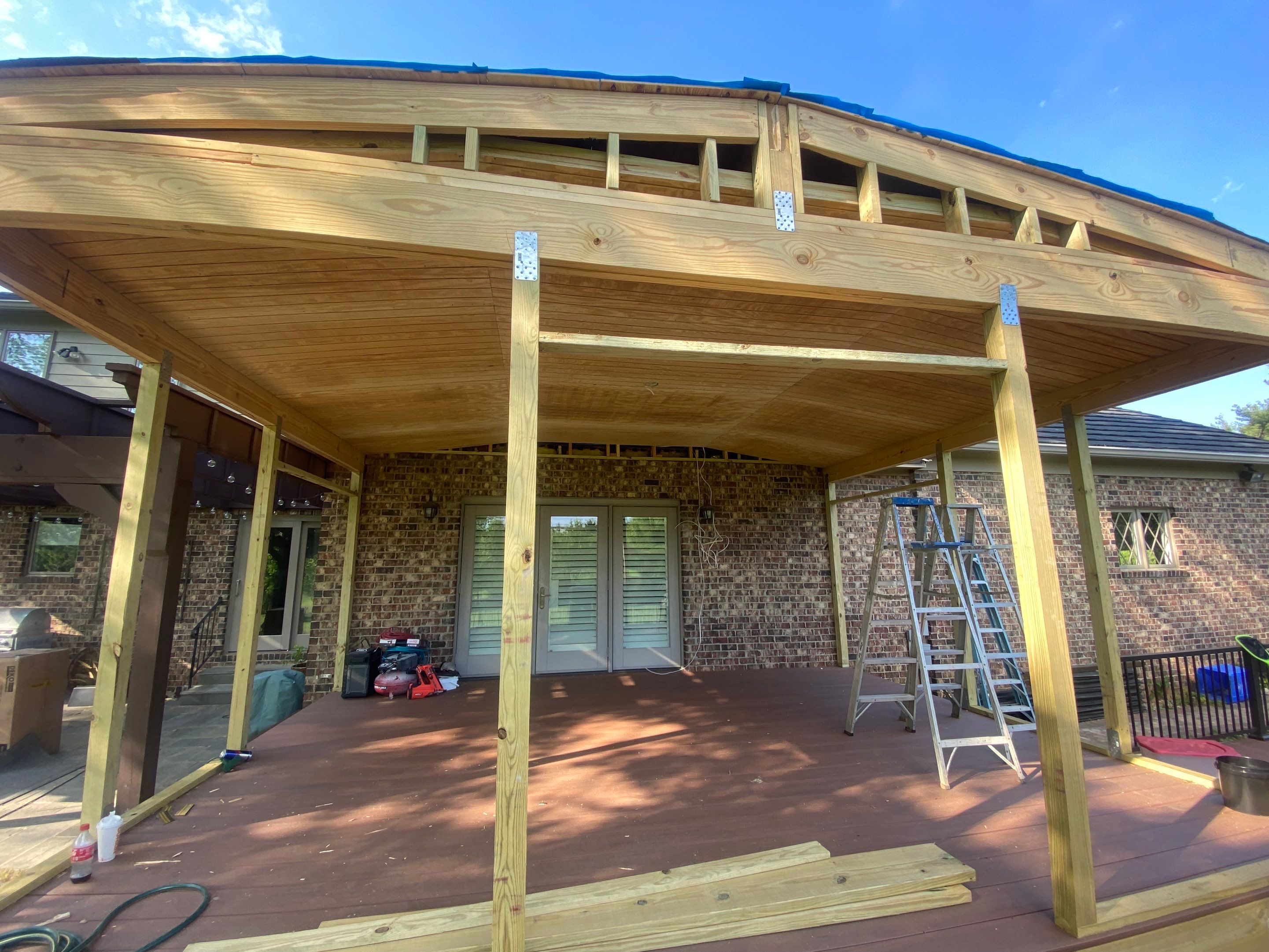 Deck/Screen porch Transformation using Timbertech by The Smet Companies, LLC