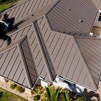 24ga 1.5" Snap-Lock Medium Bronze by Total Roofing System The Metal Roof Experts