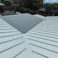 24ga 1.5" Mechanical Seam Solar White by Total Roofing System The Metal Roof Experts