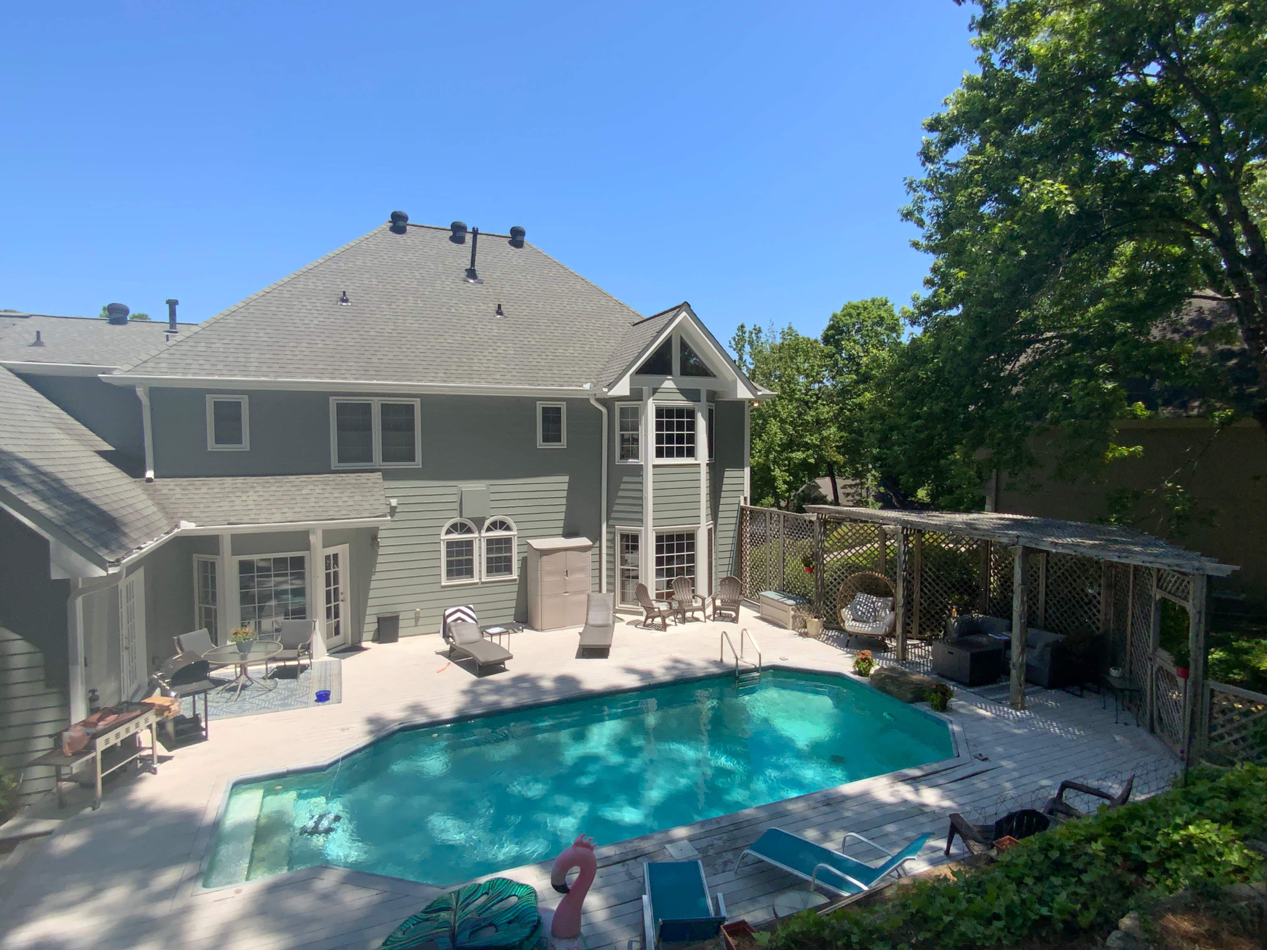 Full Exterior Home Repainting and Trim Refinishing in Roswell by Swift Home Renovations