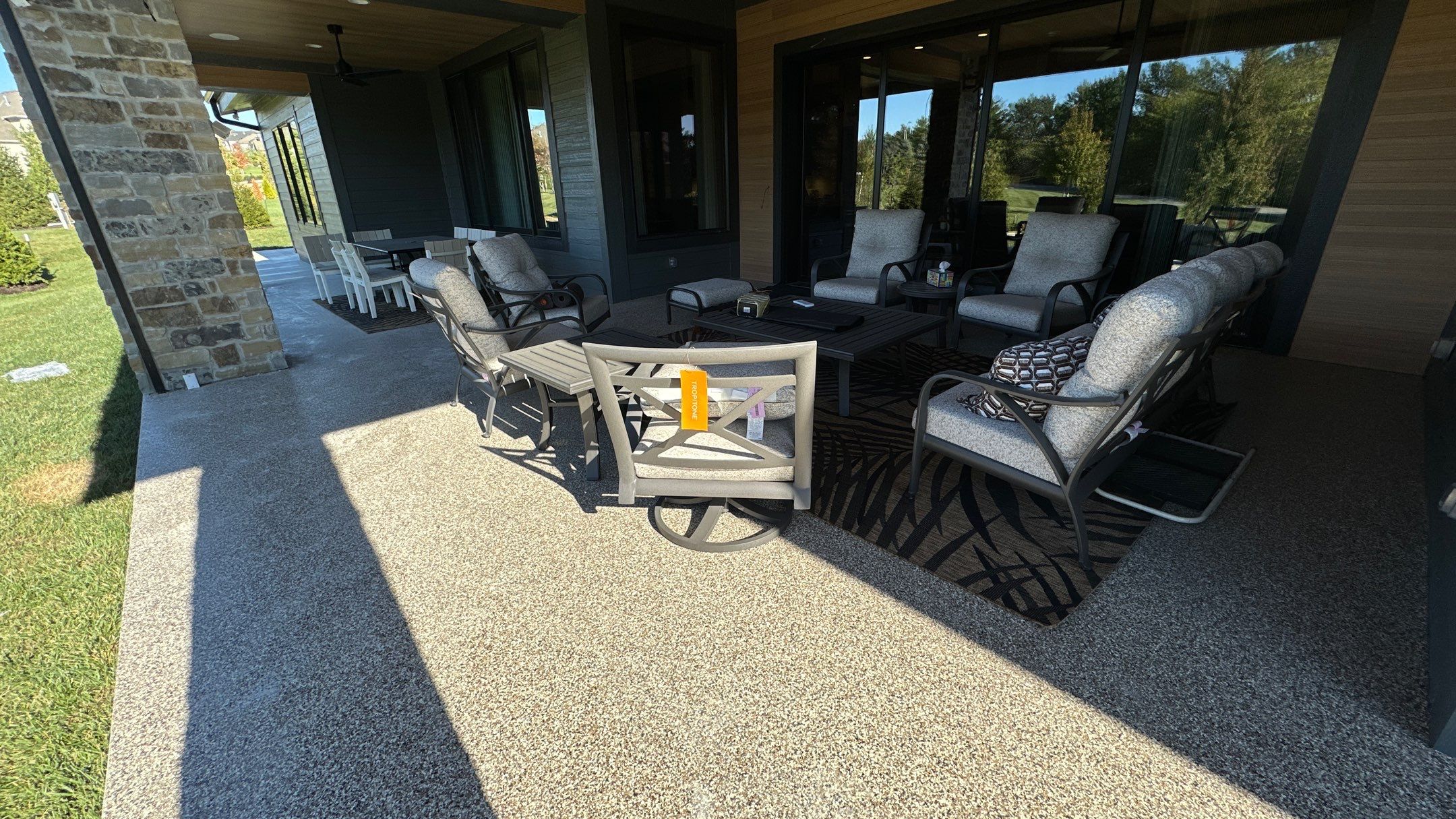 Check out how much a difference a new flake floor can make  by Banner Garage