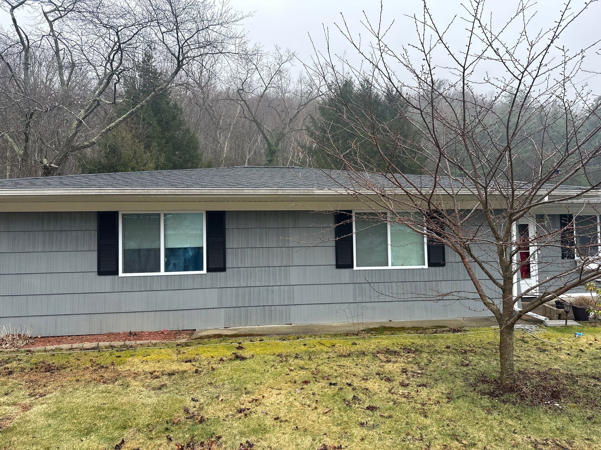 Siding Installation using Certainteed Monogram Vinyl Siding - D4 - Midnight Blue by A Plus Exterior