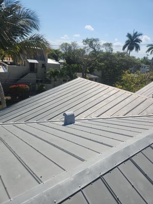 Metal Roof Repair in Fort Lauderdale using #30lb Felt 