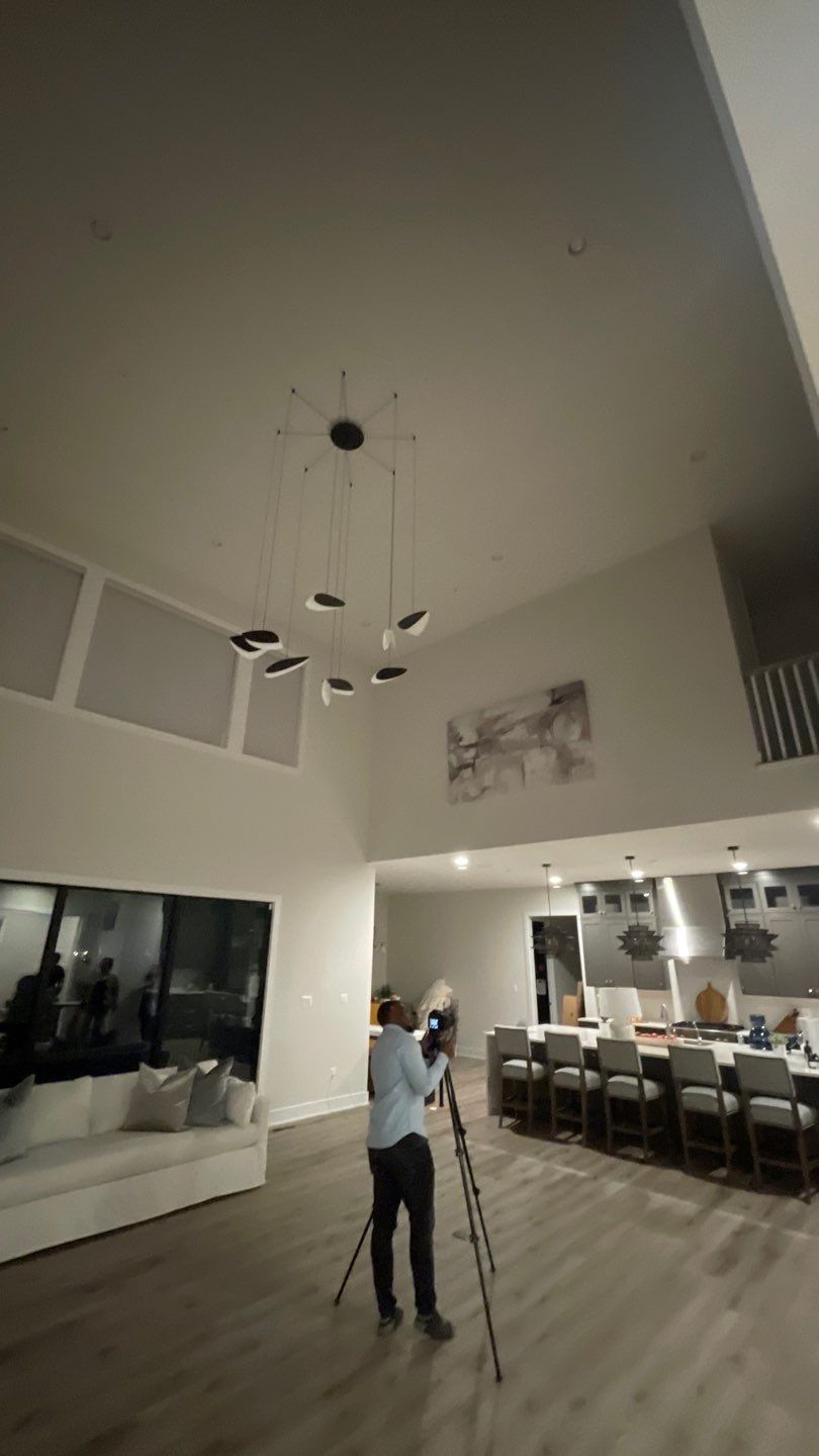 Chandelier Install  by HomeWerkes Design & Build