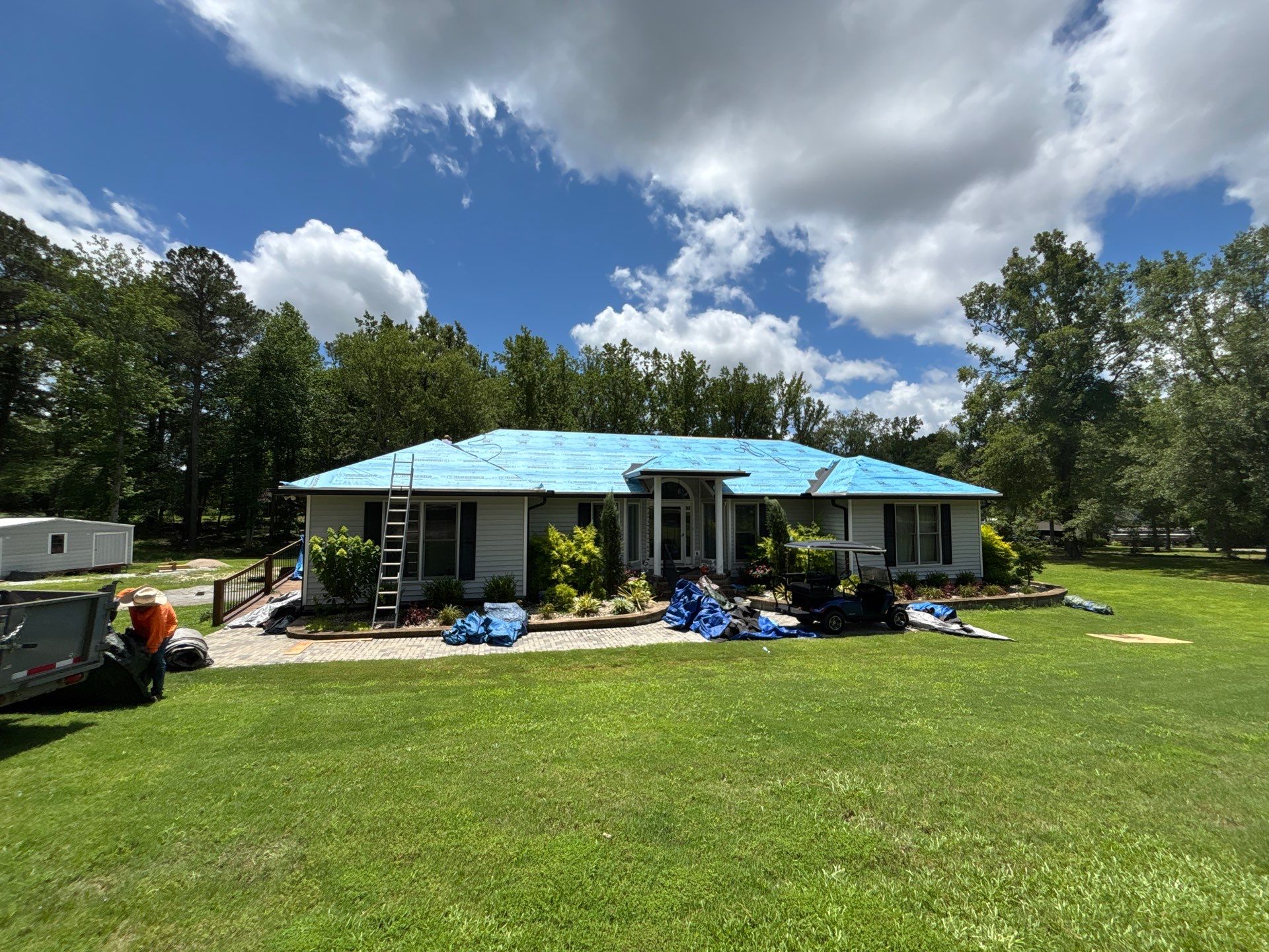 Asphalt Shingle Roof Replacement and Decking Repair in Edgefield by Roofers LLC