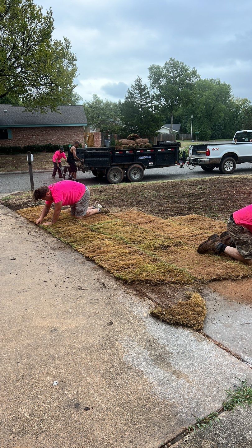 Tree removal , Concrete, Pergola, and sod install  by Clays Services Inc