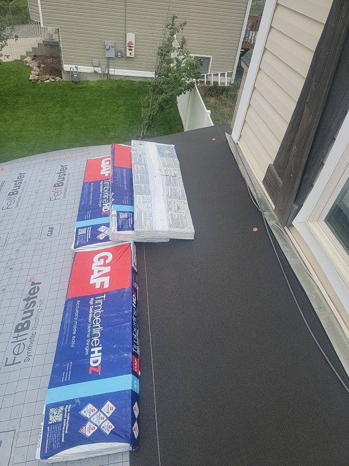 Storm Damaged Roof using GAF Timberline HDZ - Lifetime Shingle by The Roof Doctor