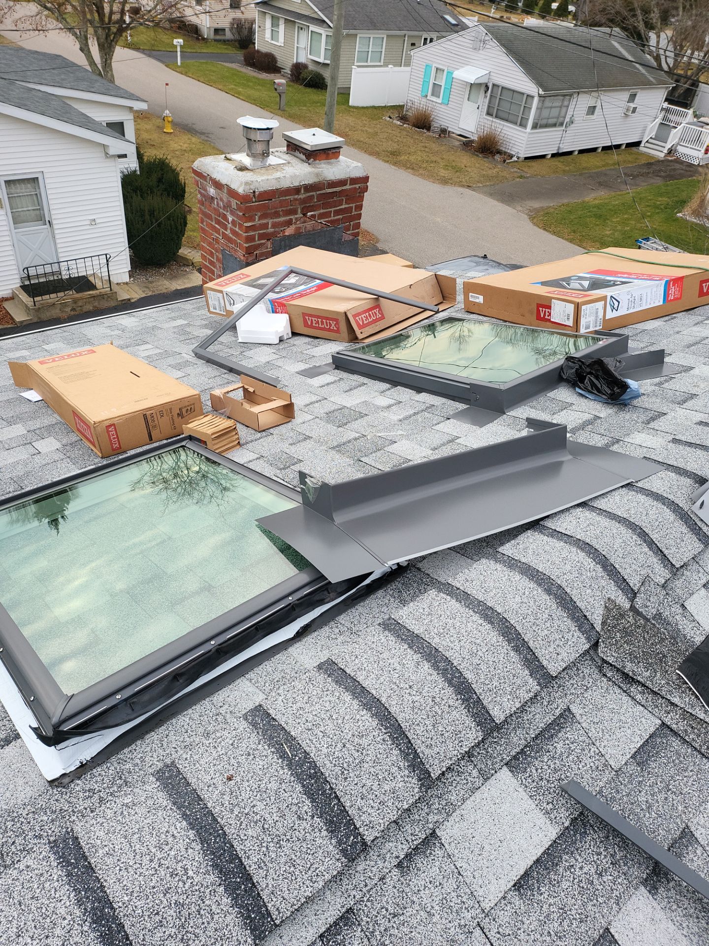 Residential Roofing Installation using Owens Corning TruDefinition Duration Sierra Gray by A Plus Exterior