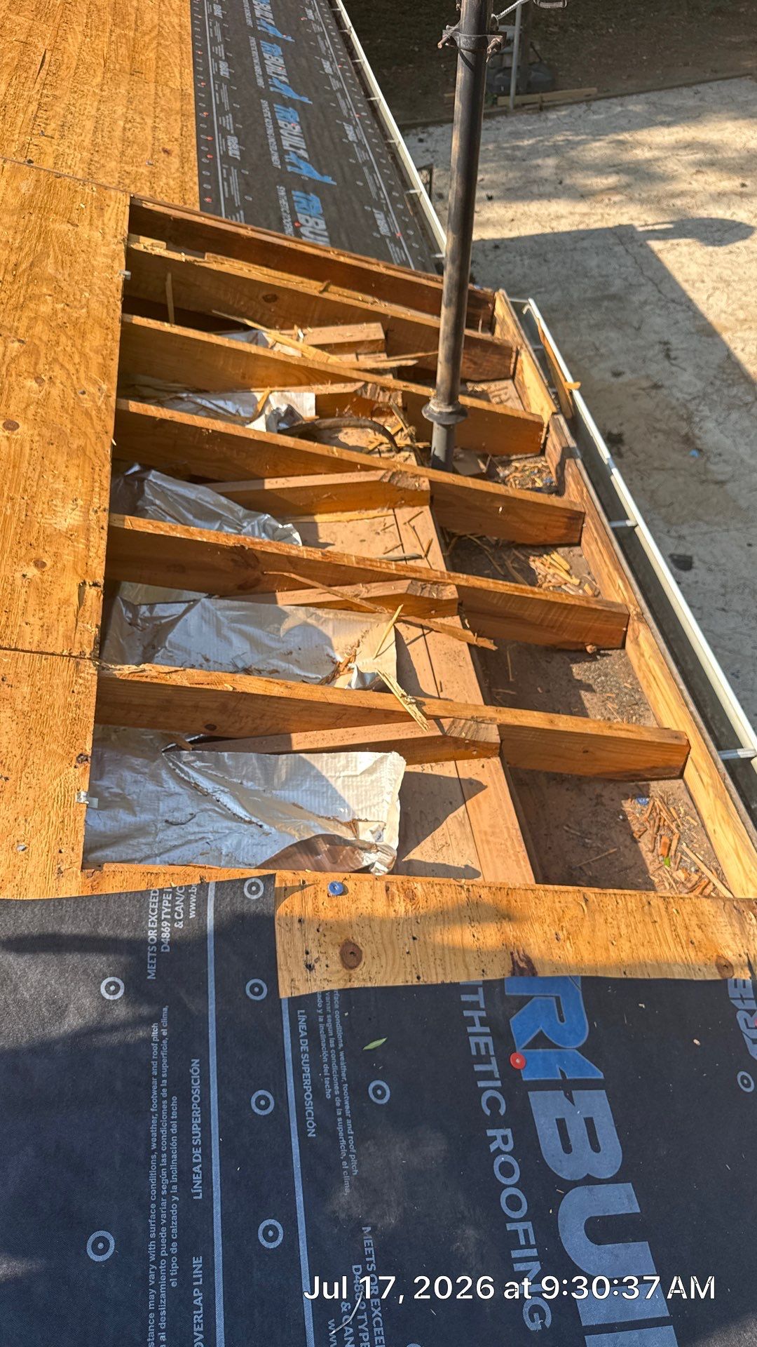 Roof replacement, gutter and interior repair by hail damage by Just Brilliant Restoration JBR