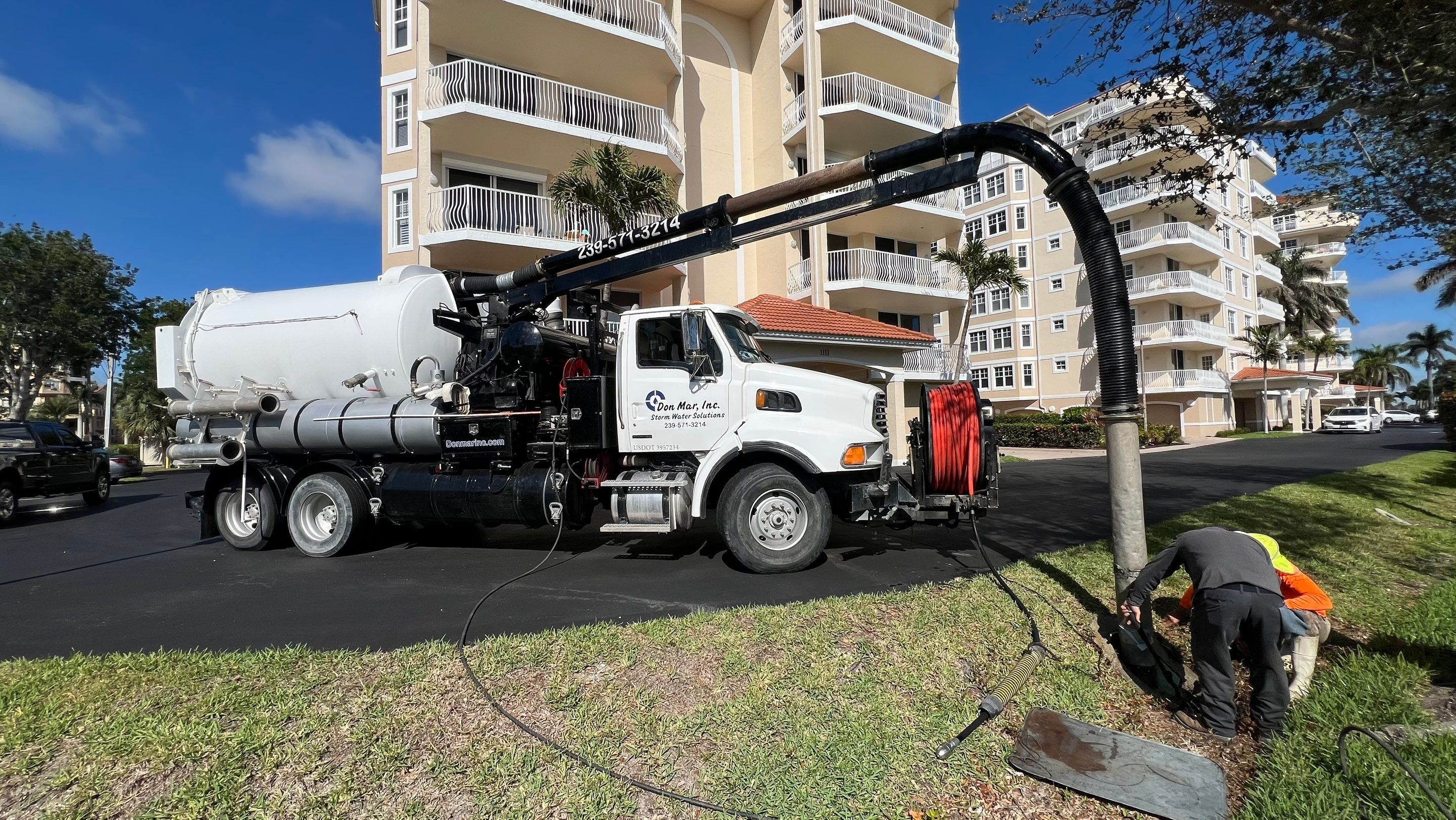 Condo Complex Stormwater System Maintenance by Don Mar, Inc. Storm Water Solutions