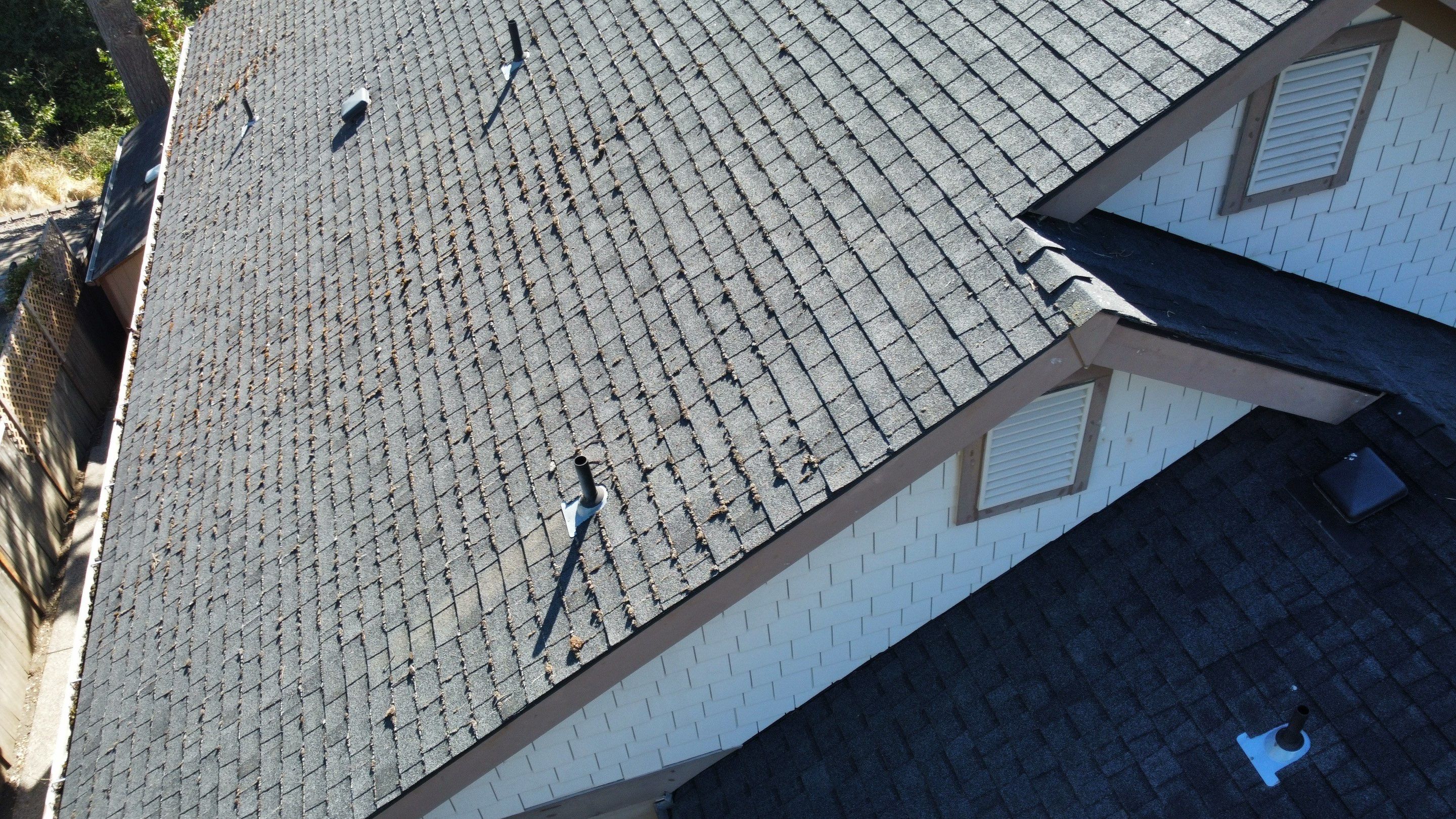 Residential Roofing Installation using Malarkey Vista AR Shingles (Color: Storm Grey) by Orezona Building & Roofing Company, Inc.
