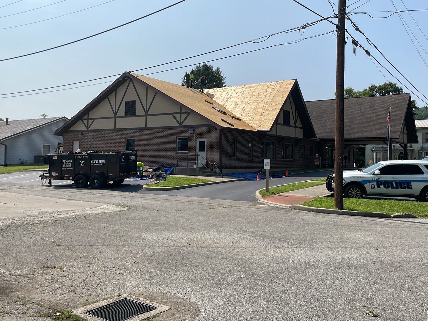 Commercial Roofing Installation using Owens Corning, Painting, Fascia Repair by Storm Contracting 