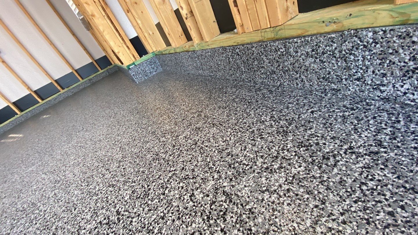 Garage Floor using Smoke by Your1DayFloor.com