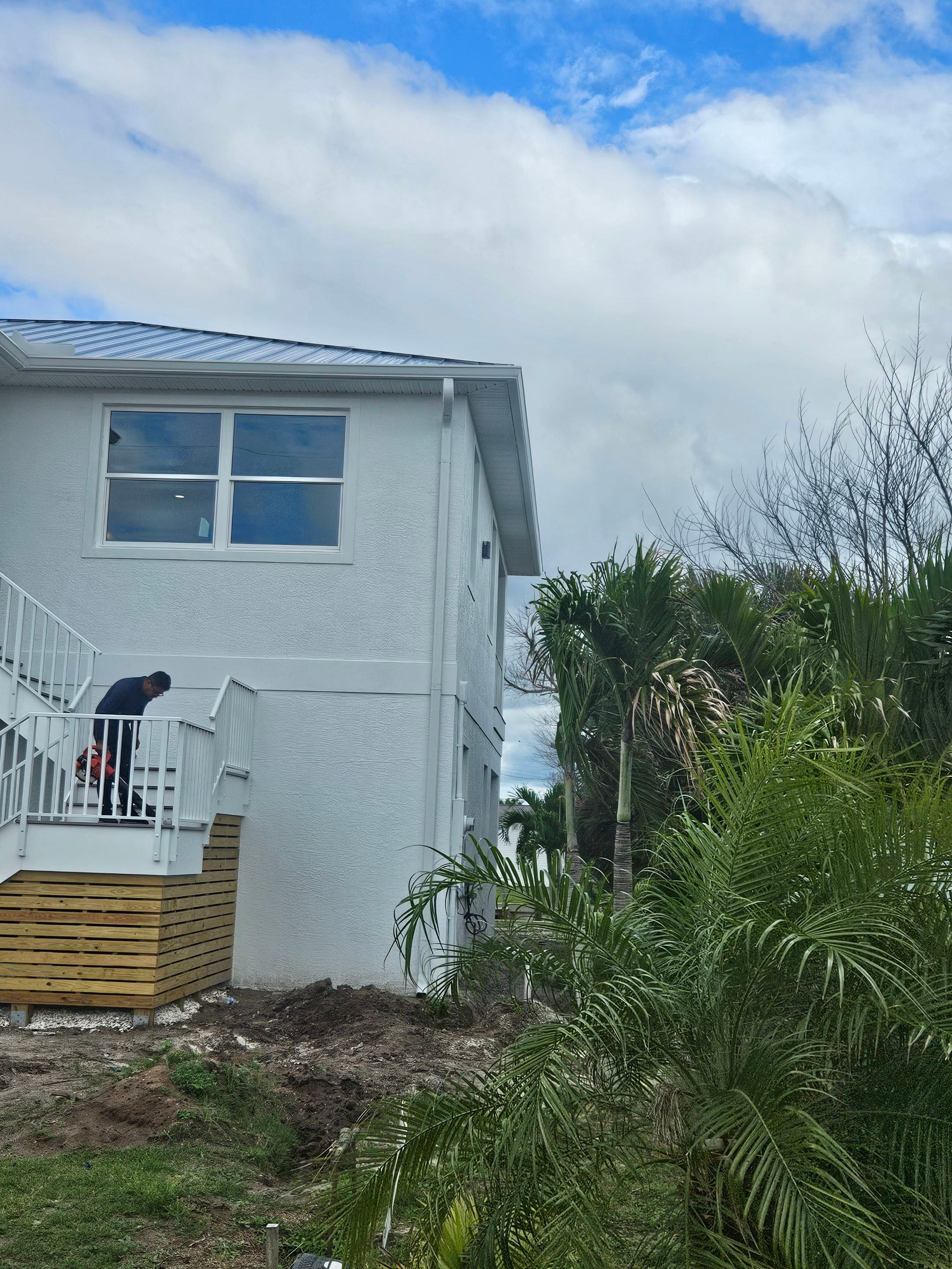6-inch K-style Seamless Gutters and 3x4 Downspout Elbow Installation in Englewood, FL  by Gutter Professors