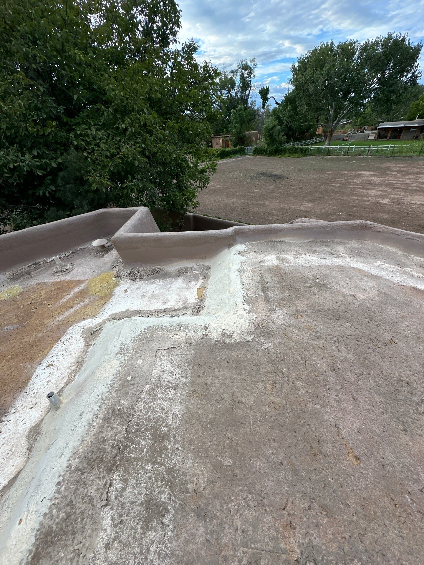 Residential roof application by SPF Services 